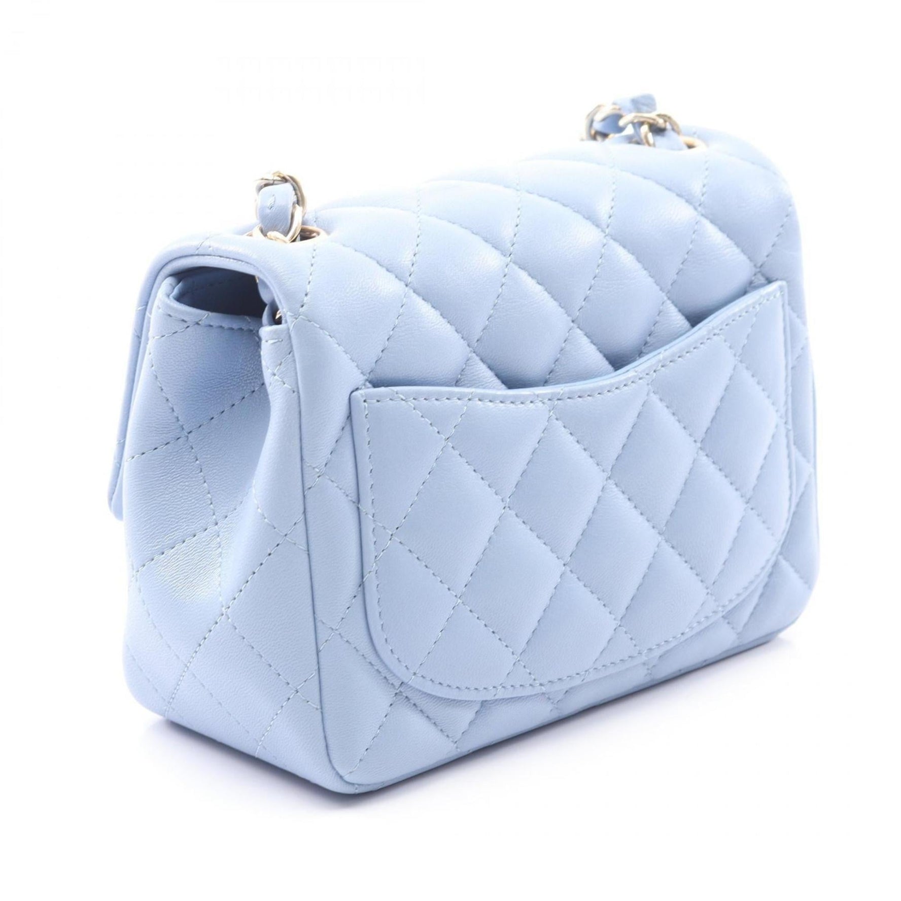 CHANEL Mini Matelasse Shoulder Bag, Lambskin Leather