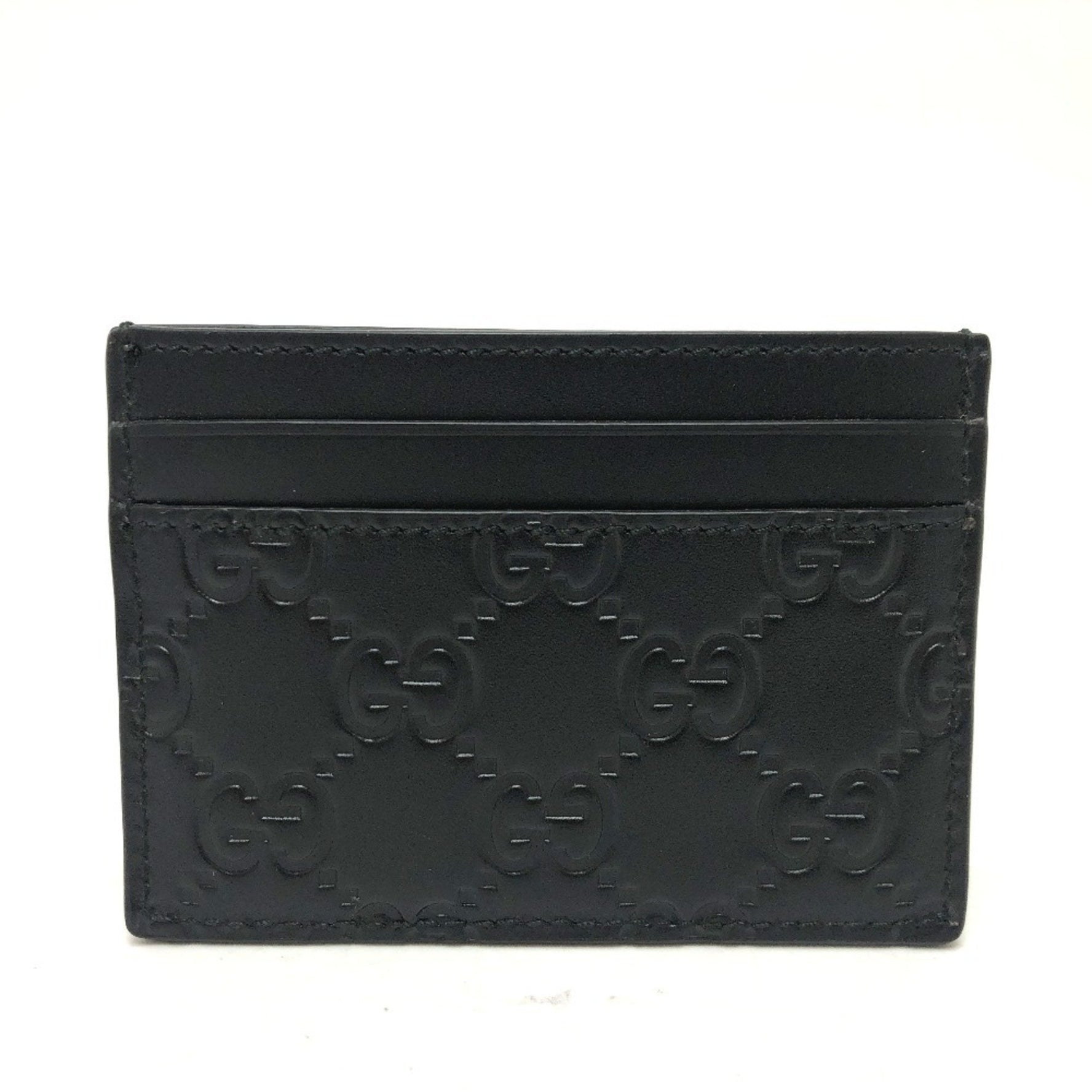 GUCCI Shima Leather Card Case
