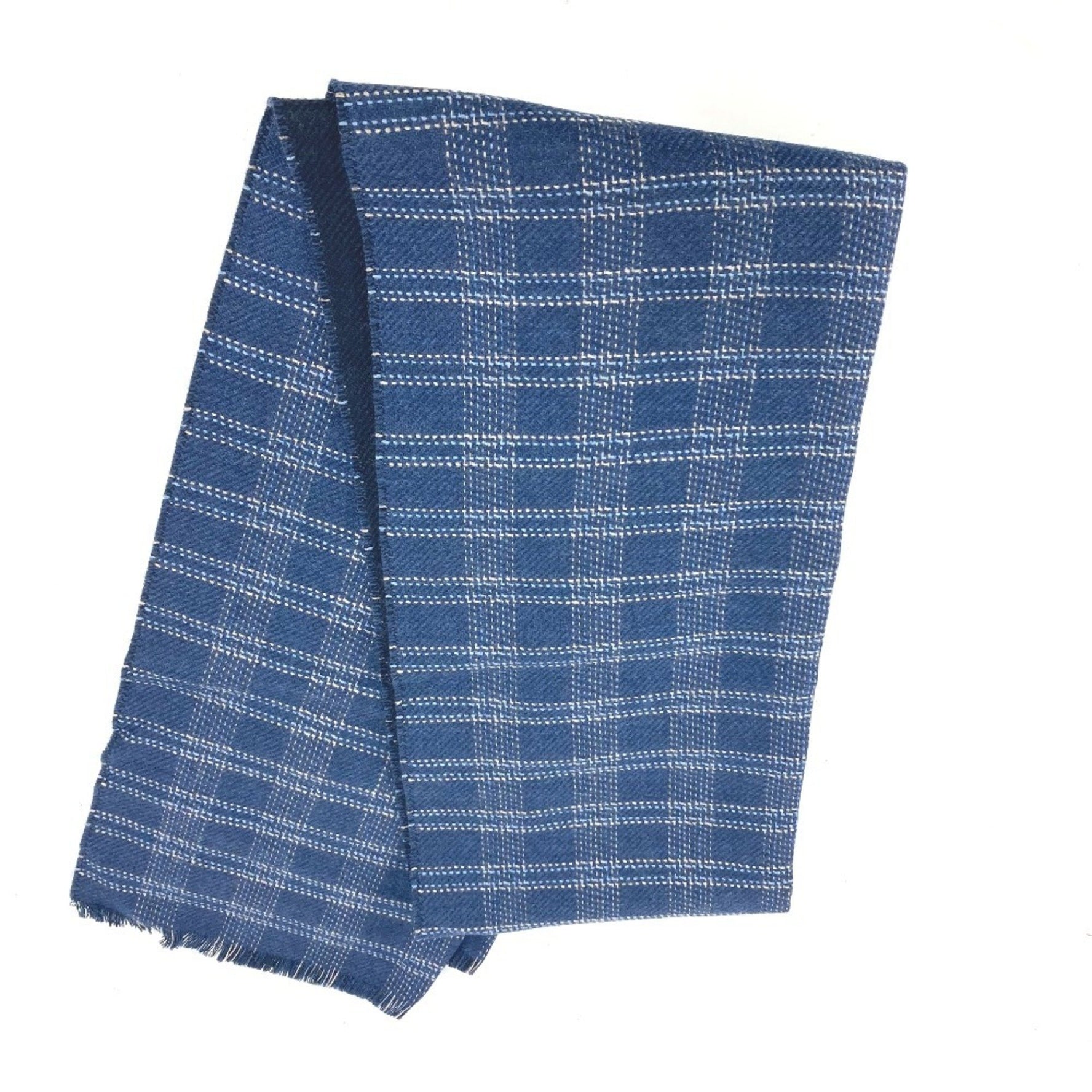 LOEWE Anagram Check Scarf Wool Men's