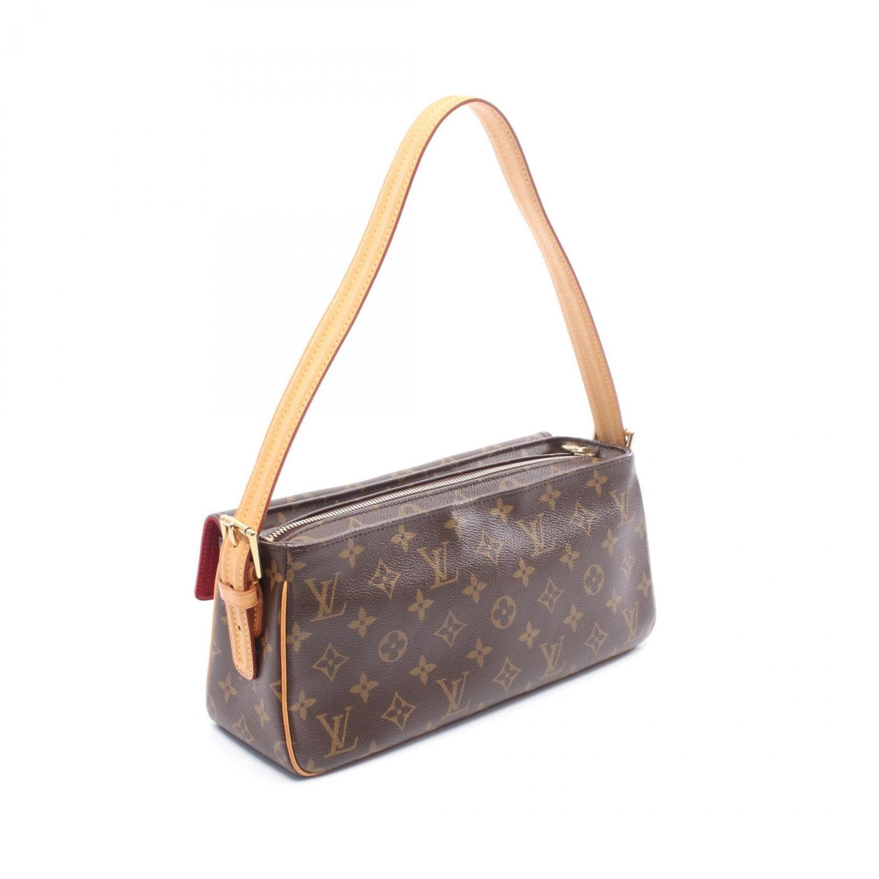 Louis Vuitton Viva Cite MM Shoulder Bag in Coated Canvas and Leather with Monogram Design