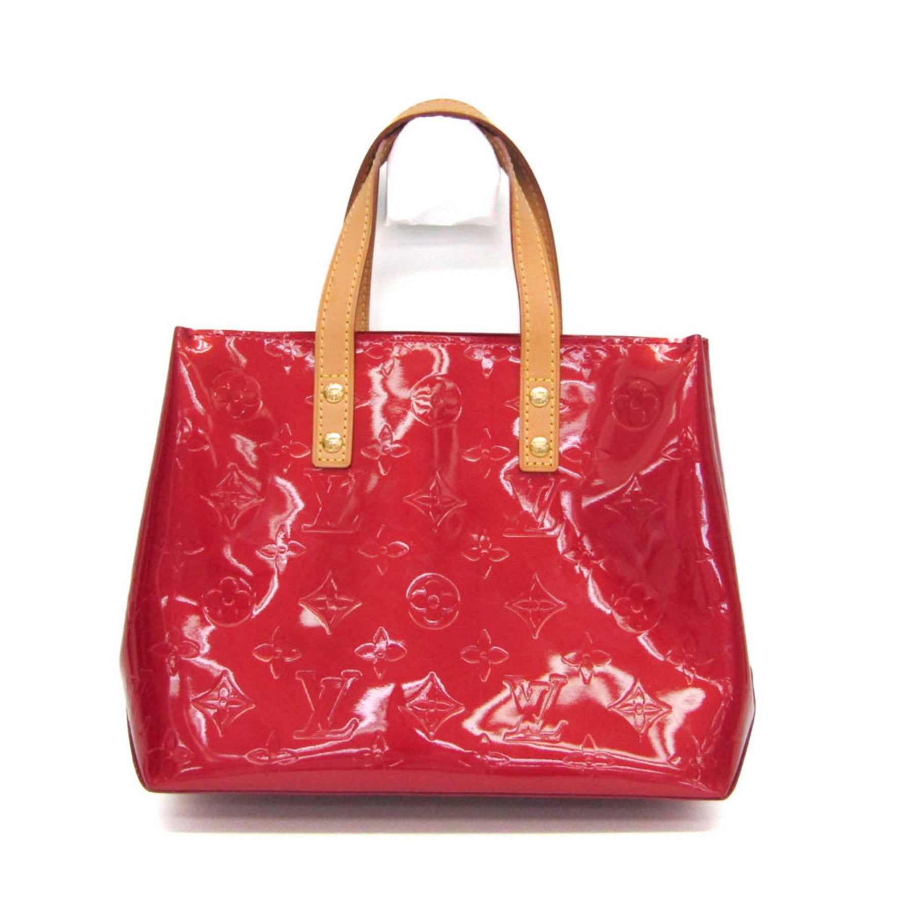 Louis Vuitton Monogram Vernis Reade PM Handbag Pomme D'amour