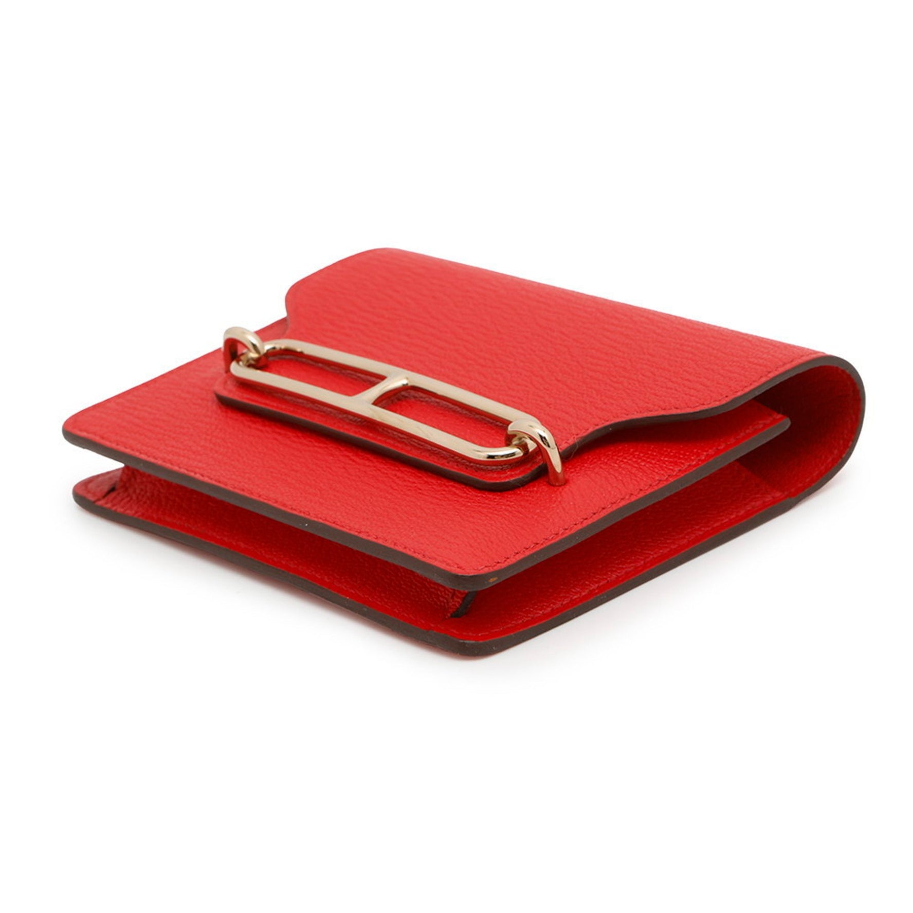 Hermes Hermès wallet, Ruri Rose Texas, Chevre Mysore, B stamp,