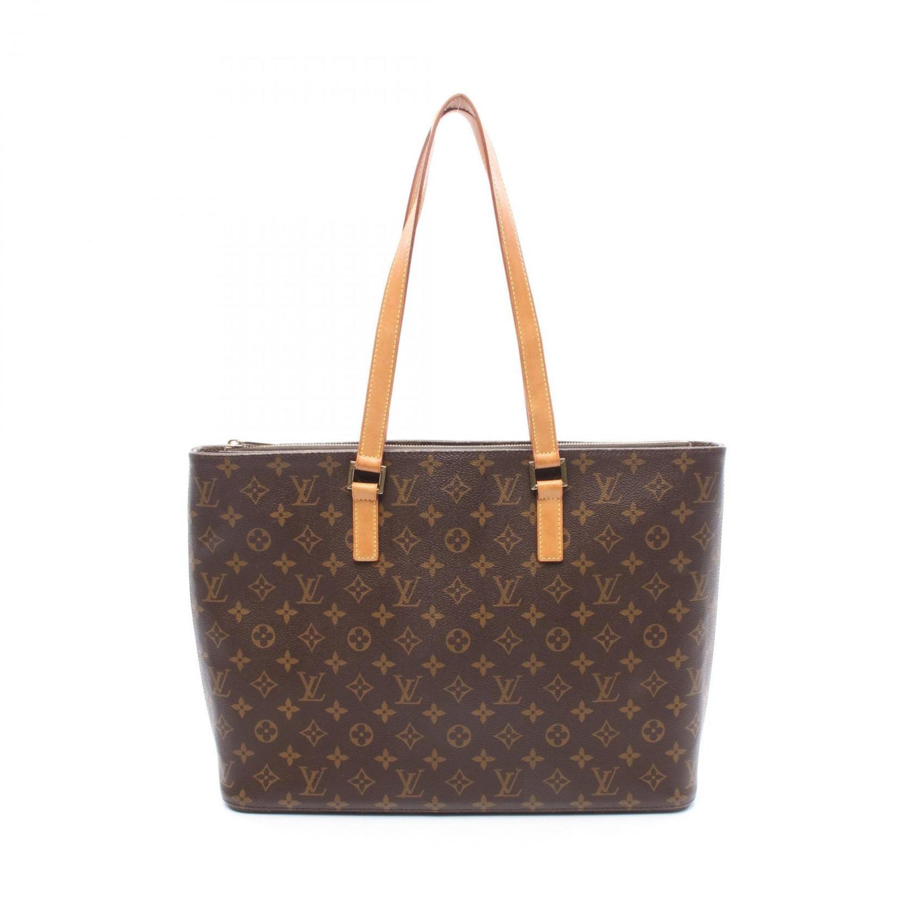 Louis Vuitton Luco Tote Bag, Coated Canvas and Leather, Monogram, Brown