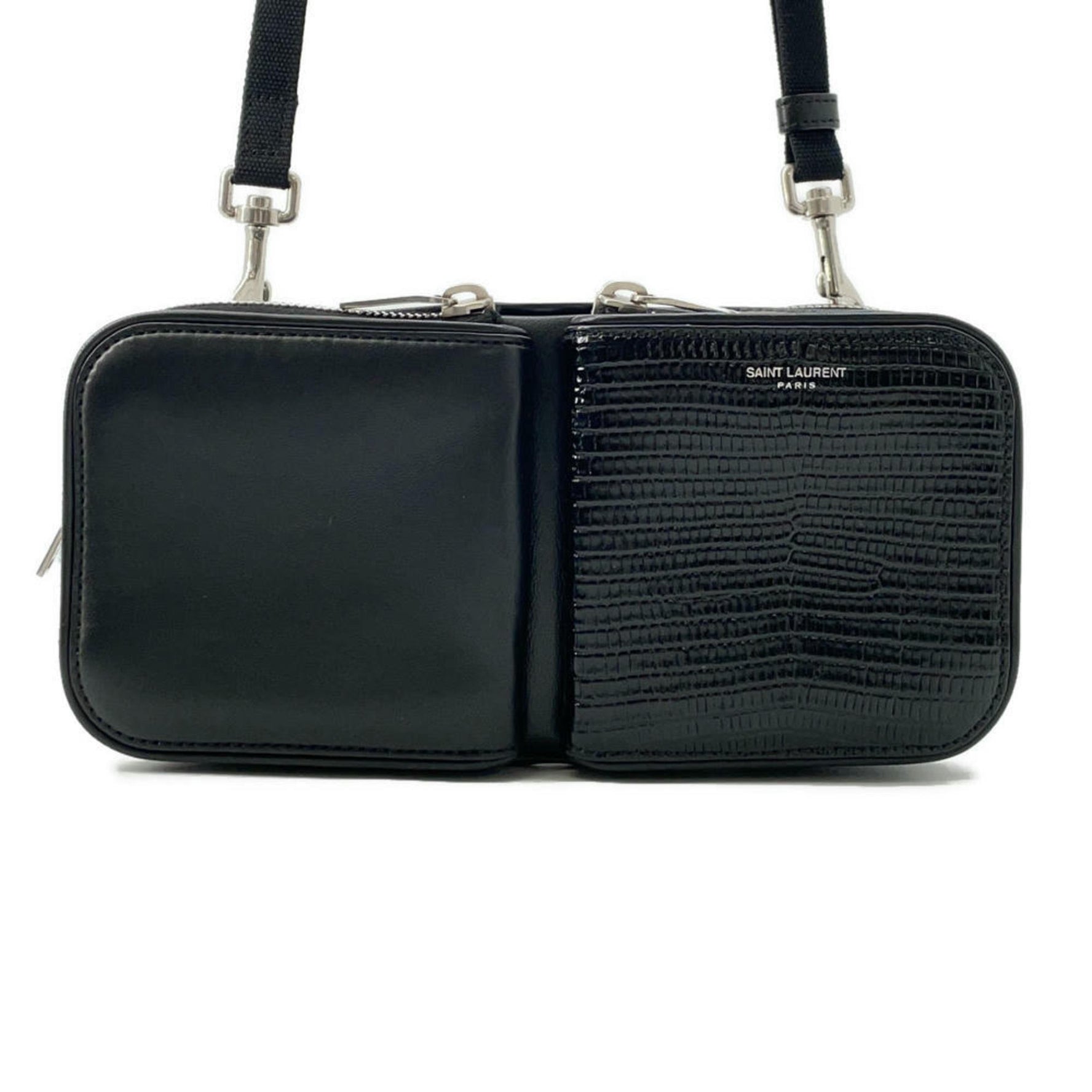 Saint Laurent shoulder bag embossed leather PARIS