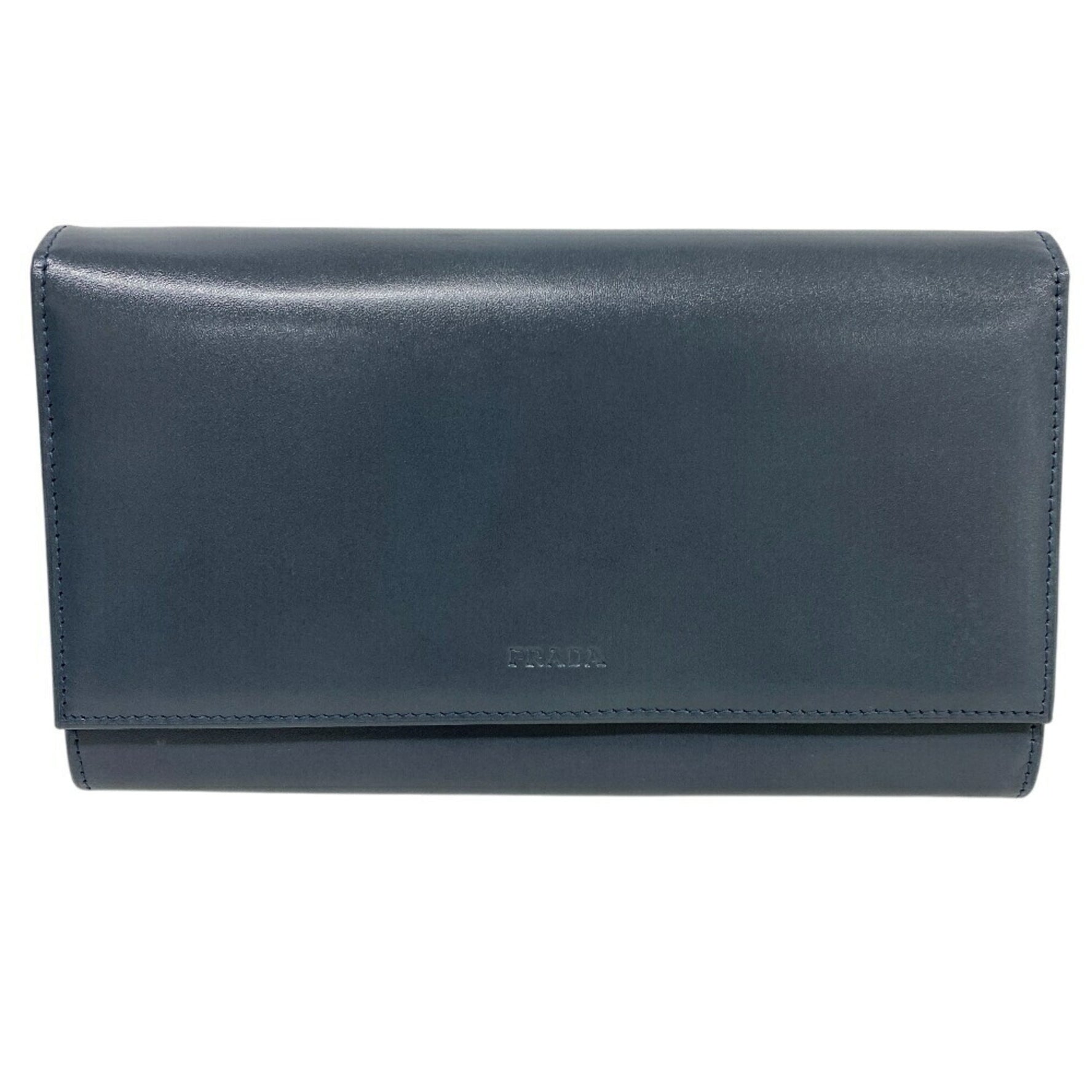PRADA Louis Vuitton Wallet Vitello Long Card Coin Purse Wallet/Coin Case Men's