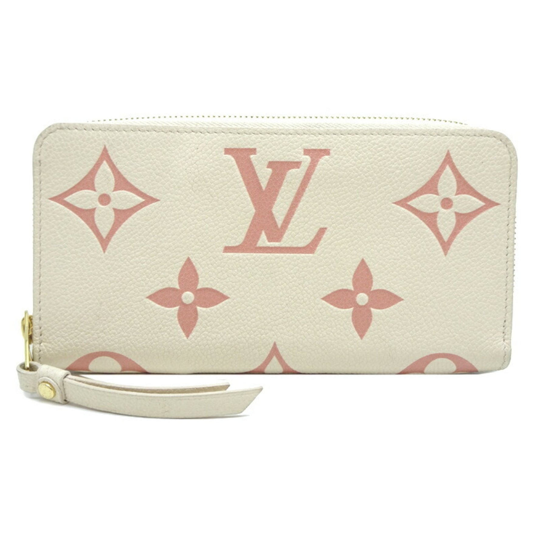 Louis Vuitton Zippy Wallet Long Bicolor Monogram Empreinte Crème