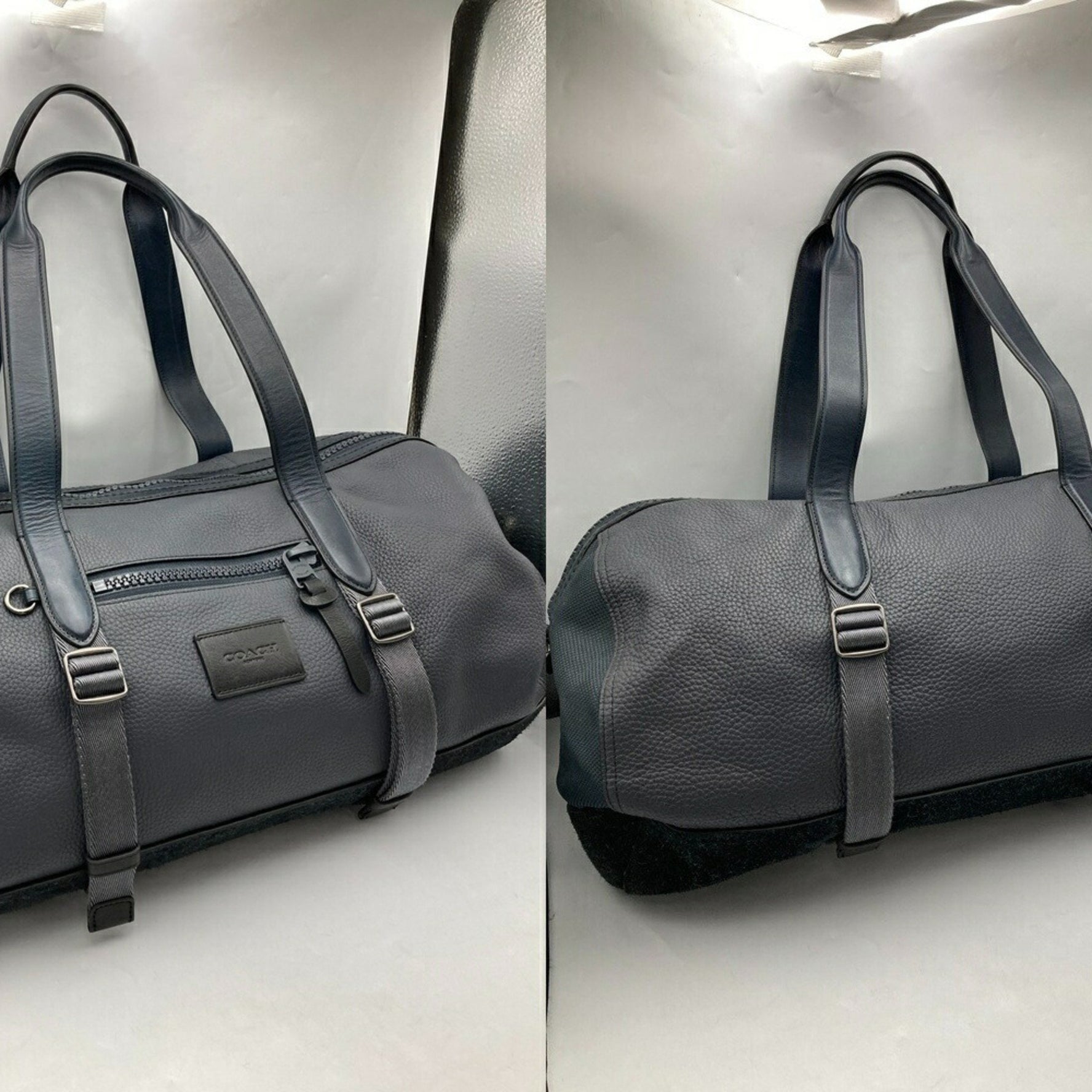 COACH Leather Boston Bag Handbag