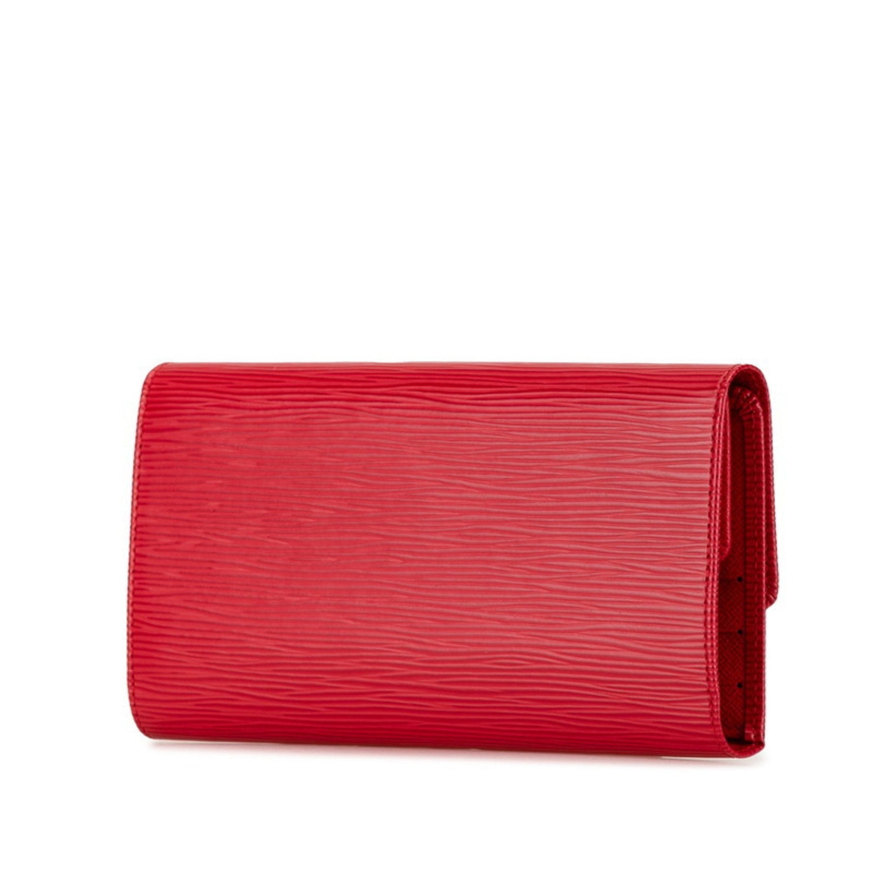 Louis Vuitton Epi Portresor International Long Wallet Red Leather