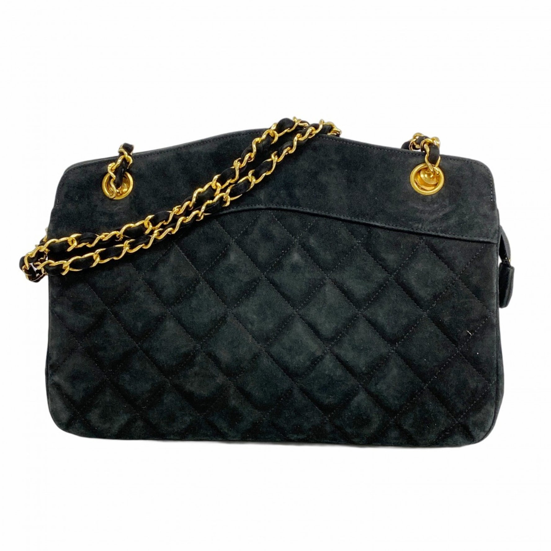 Chanel Matelasse Shoulder Bag with Chain Bag, Suede