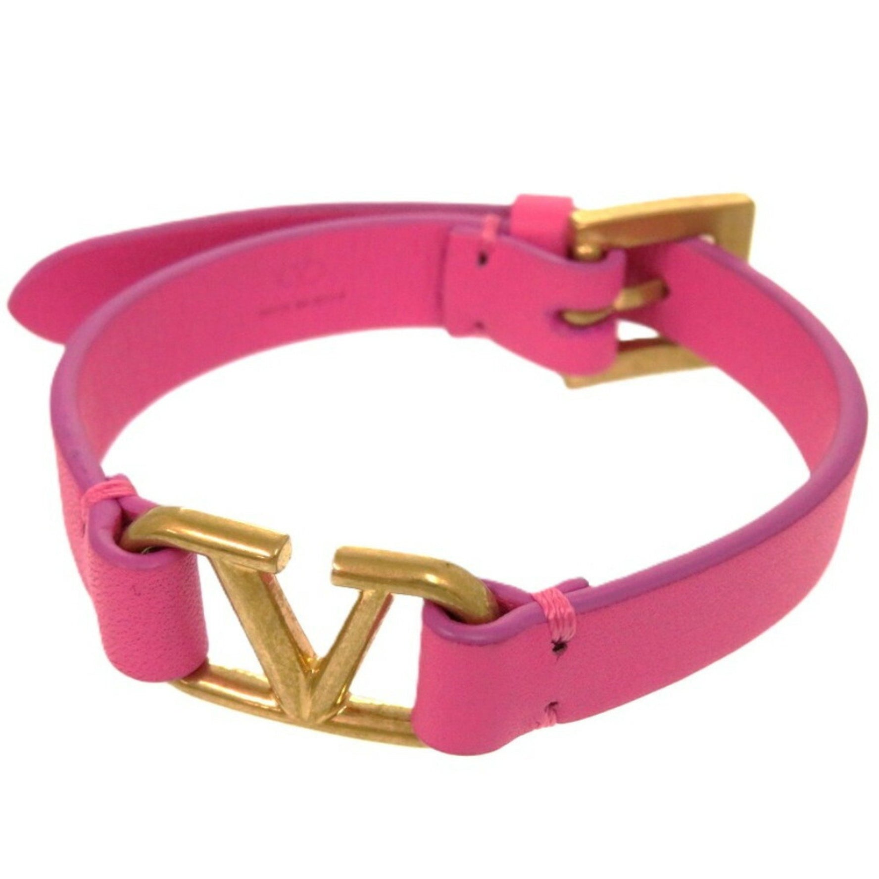 Valentino Garavani V Leather Bracelet