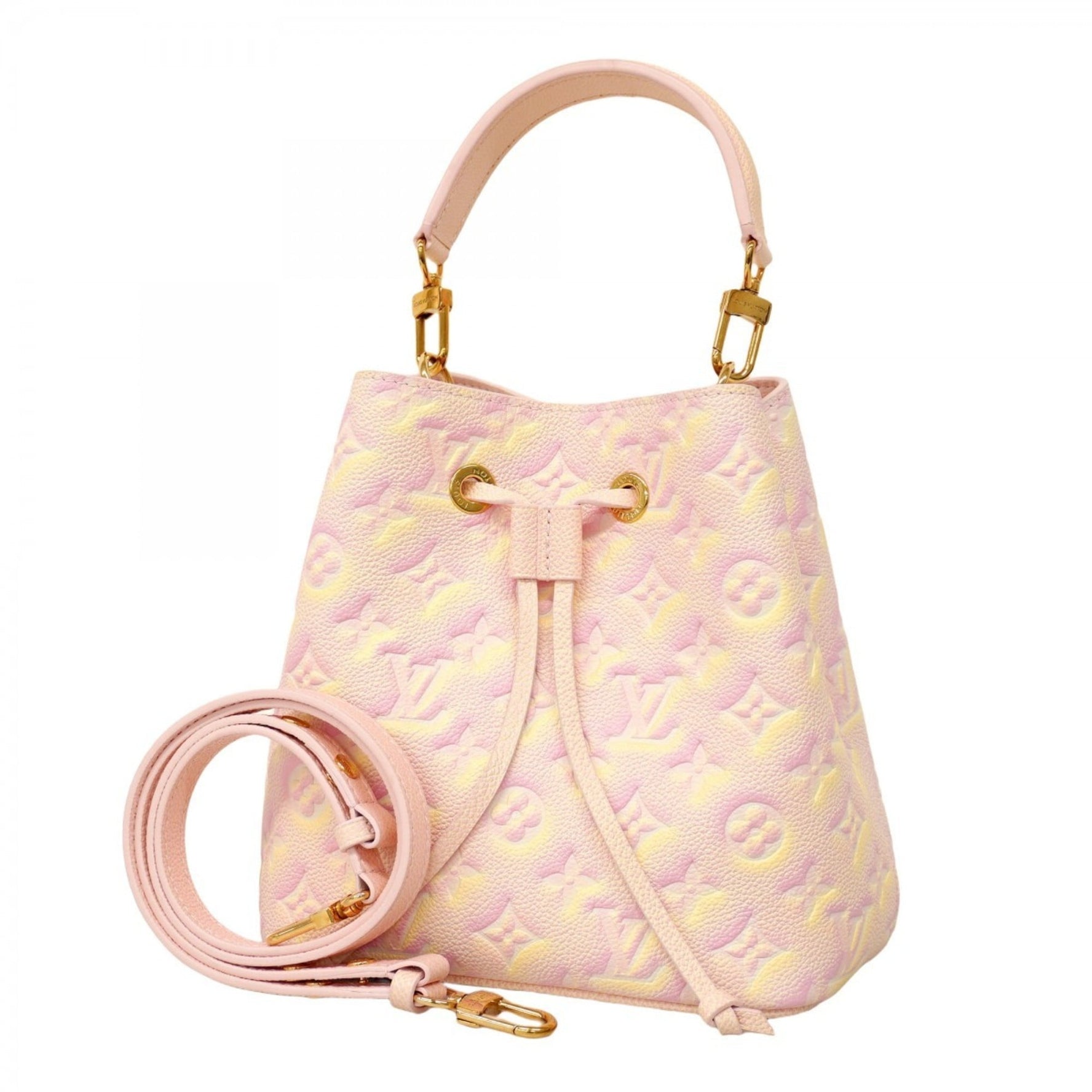 Louis Vuitton Monogram Empreinte Summer Stardust NeoNoe BB Handbag Light Pink Bag