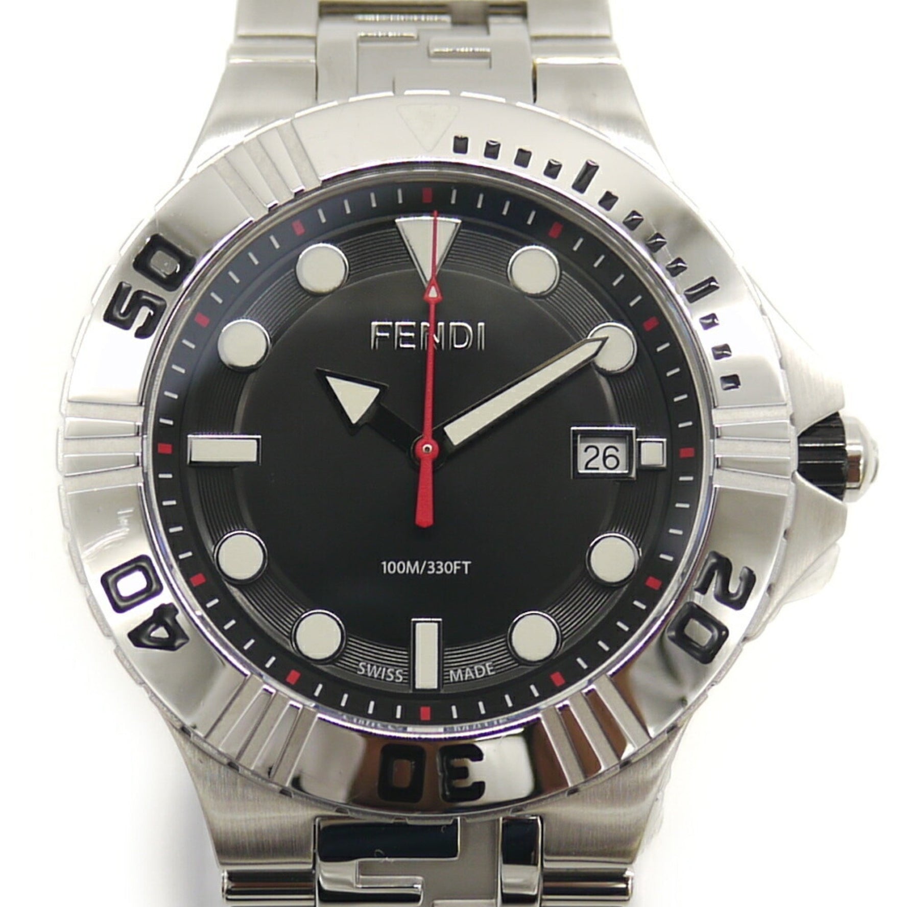 FENDI NAUTICO Quartz Watch with Black Dial