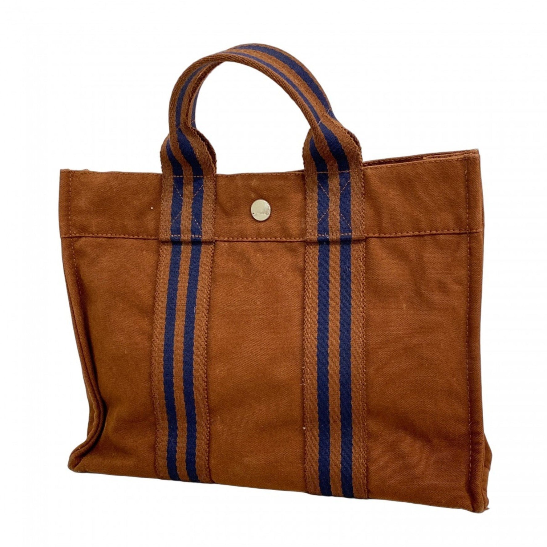 Hermes Fouleaux PM Canvas Handbag