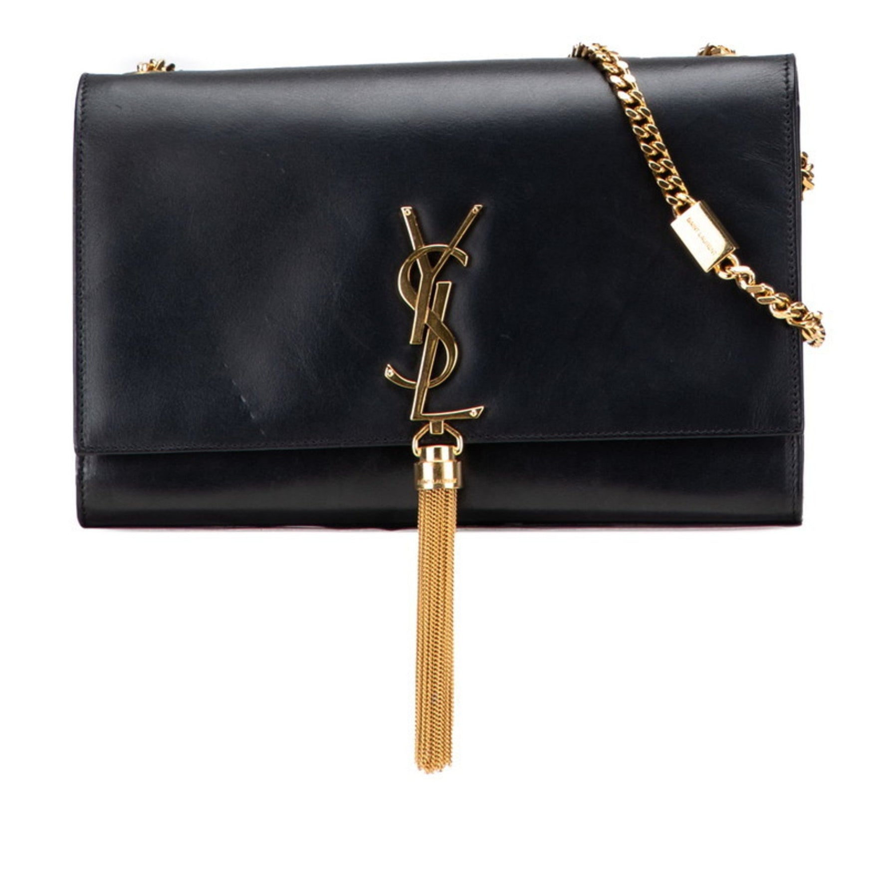 Saint Laurent YSL logo tassel chain shoulder bag