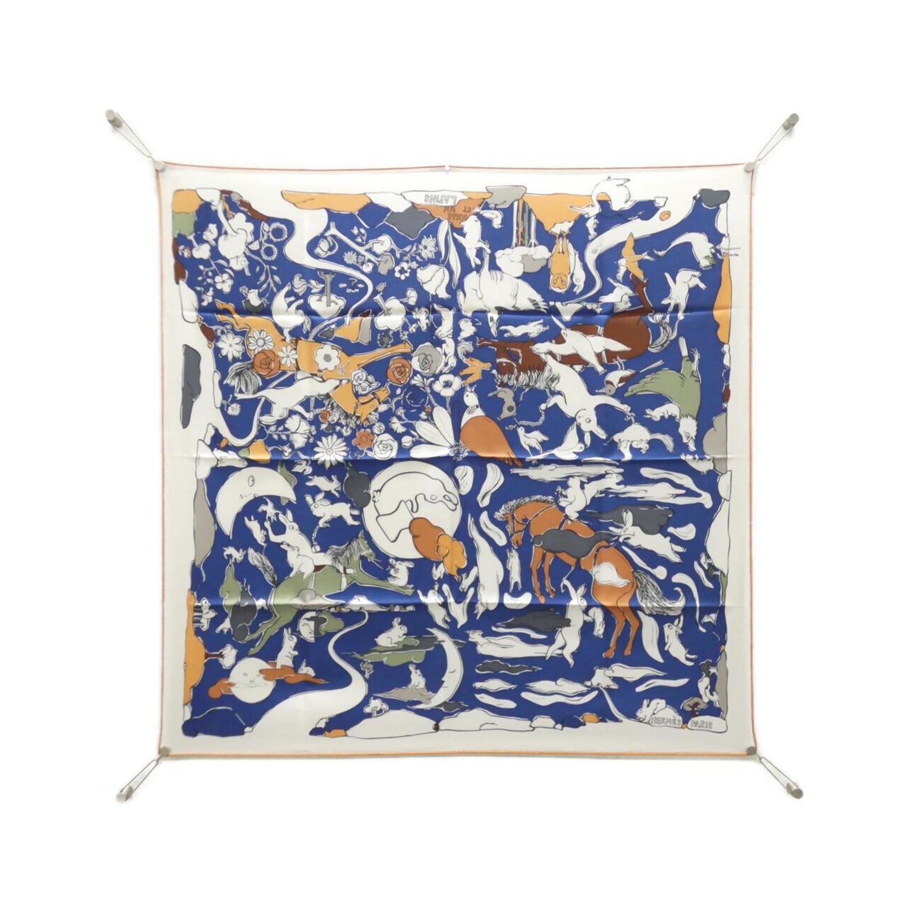Hermes Hermès MILLE ET UN LAPINS Carré Scarf