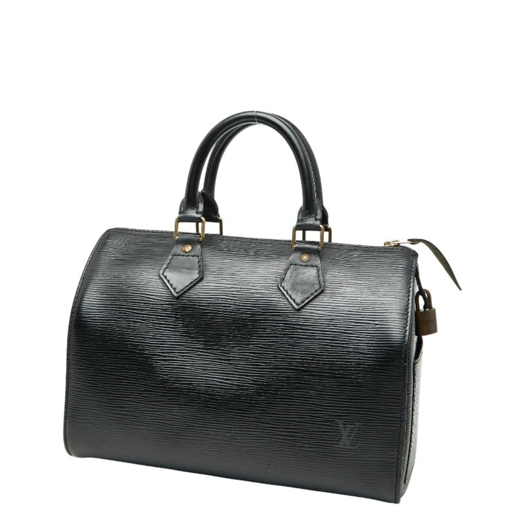 Louis Vuitton Epi Speedy 25 Handbag/Mini Boston Bag Noir Black Leather LOUIS VUITTON