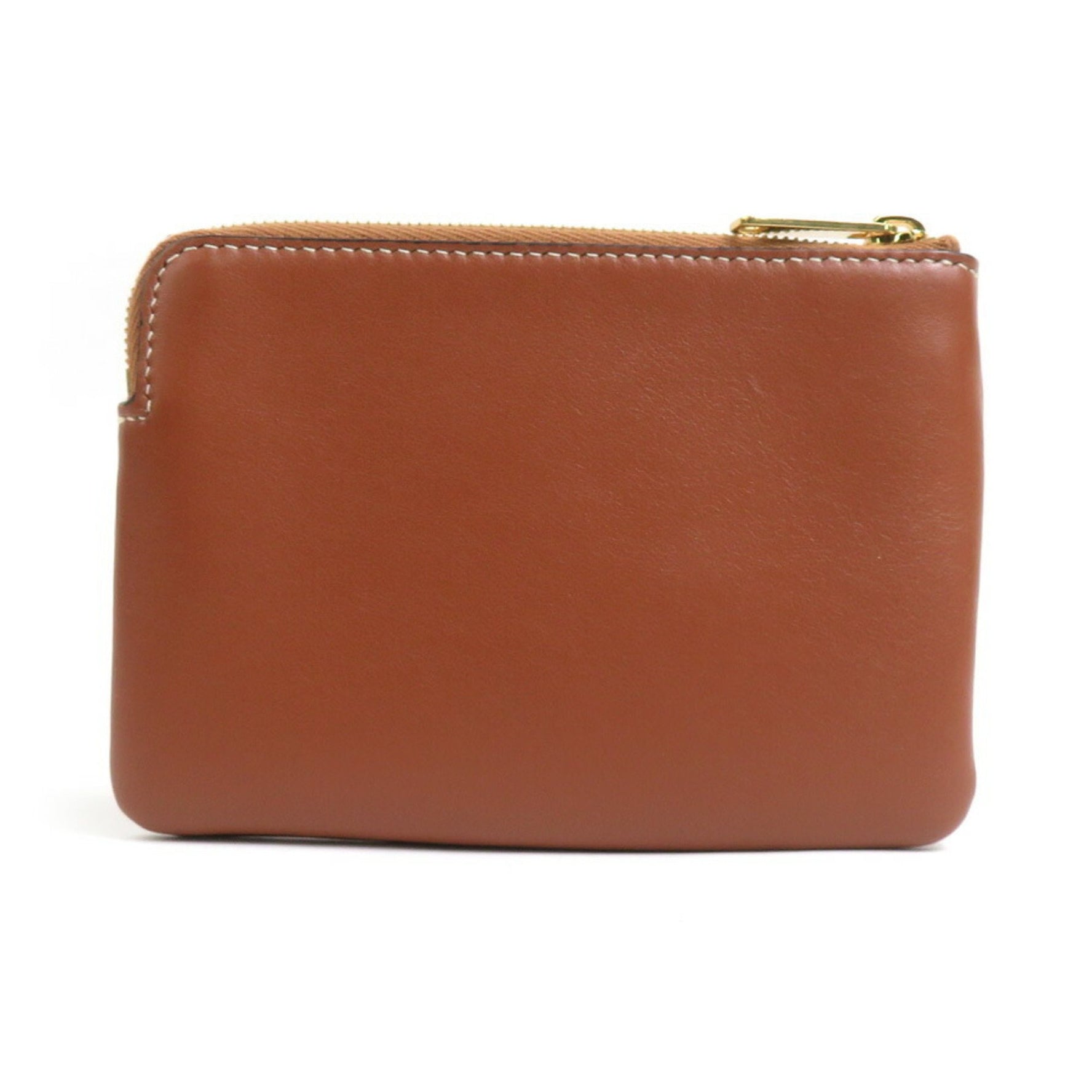 CELINE Coin Case/Wallet Cuir Triomphe Leather Gold