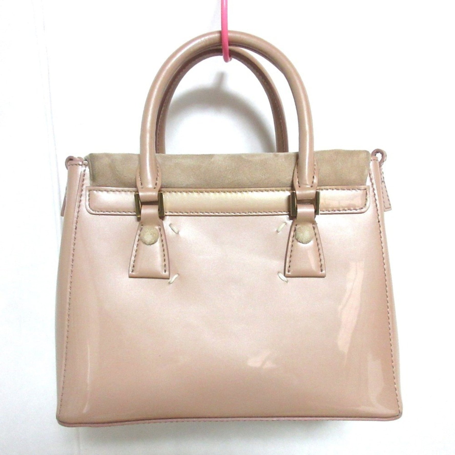 Maison Margiela 11 5AC 2WAY Handbag Shoulder Bag S56WD0072 Pink Beige Women's