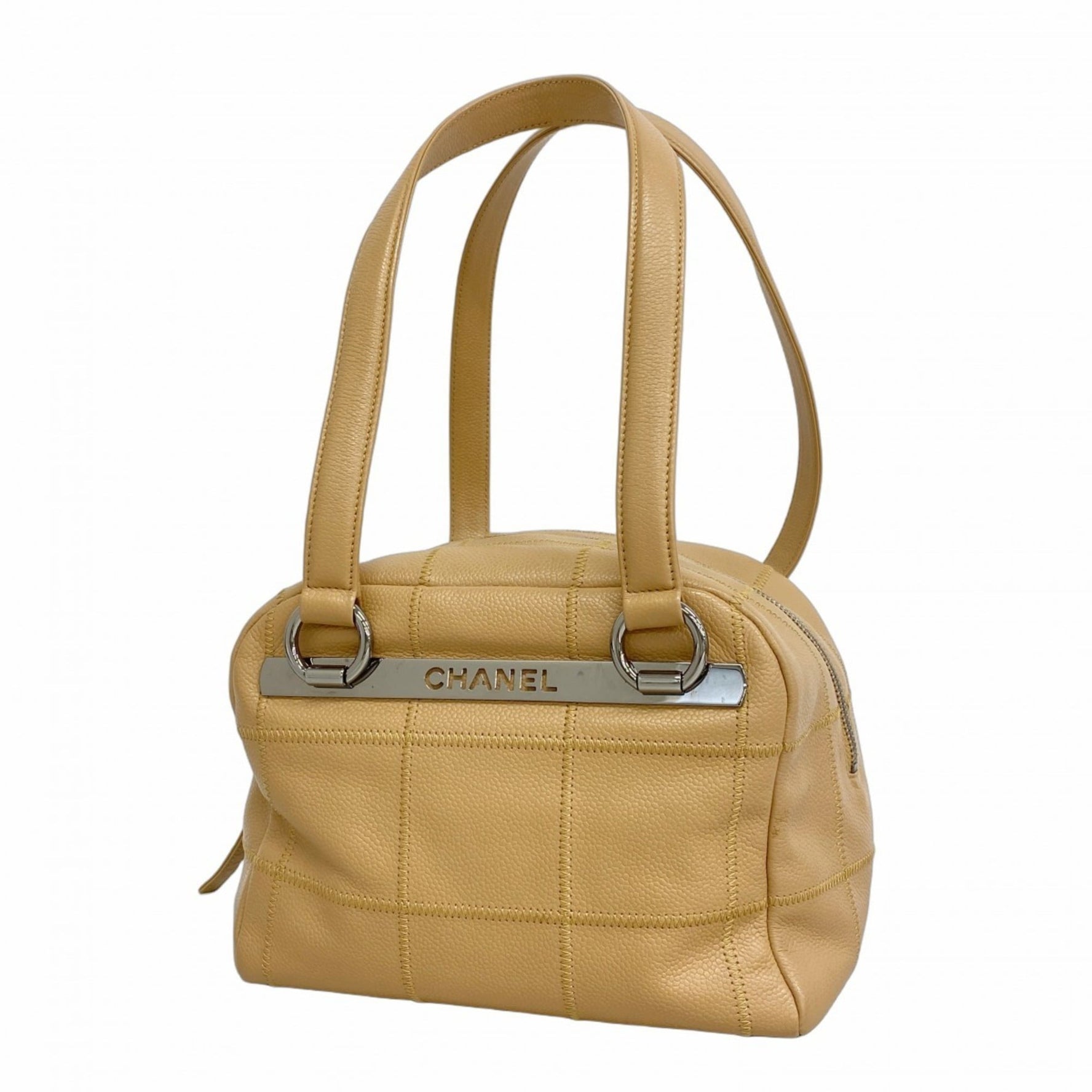 Chanel Chocobar Shoulder Bag, Caviar Skin