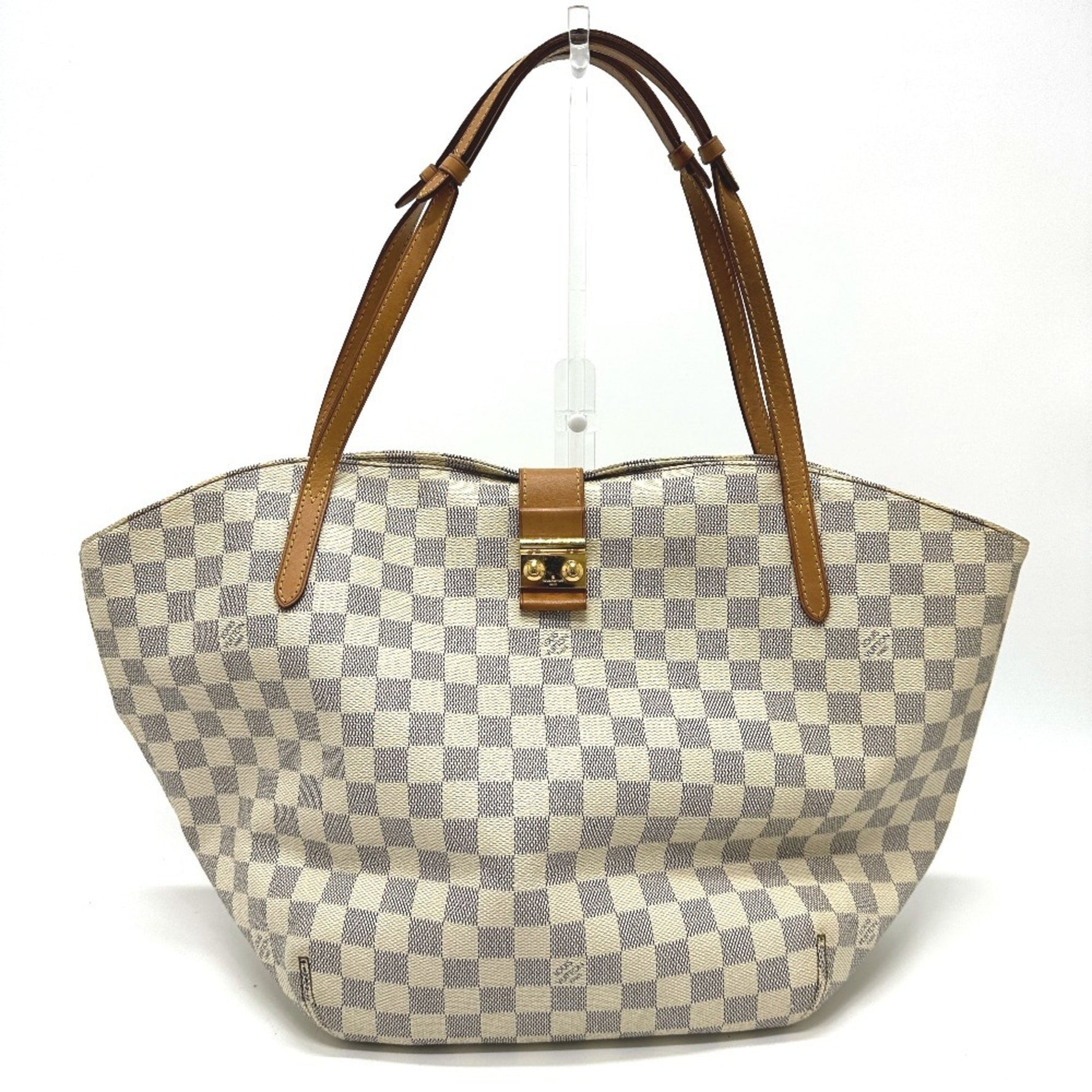 Louis Vuitton Damier Azur Salina PM Shoulder Tote Bag, Canvas