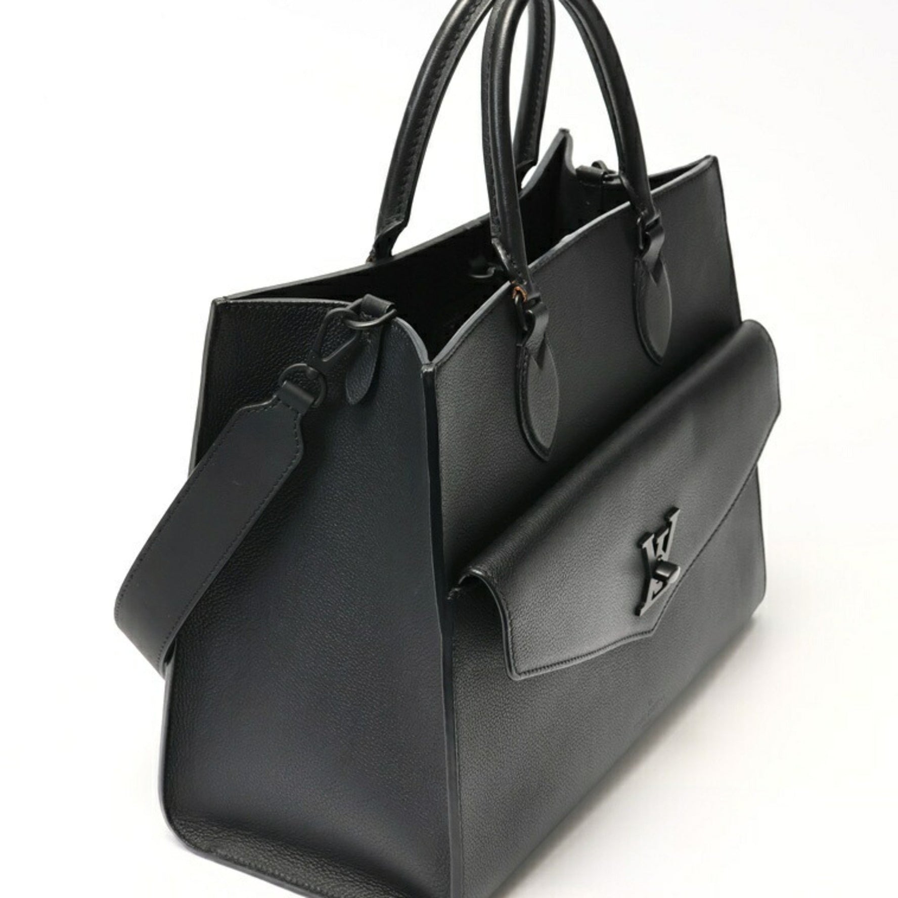 Louis Vuitton Rock Me Tote MM Shoulder Bag Leather Noir (Black)