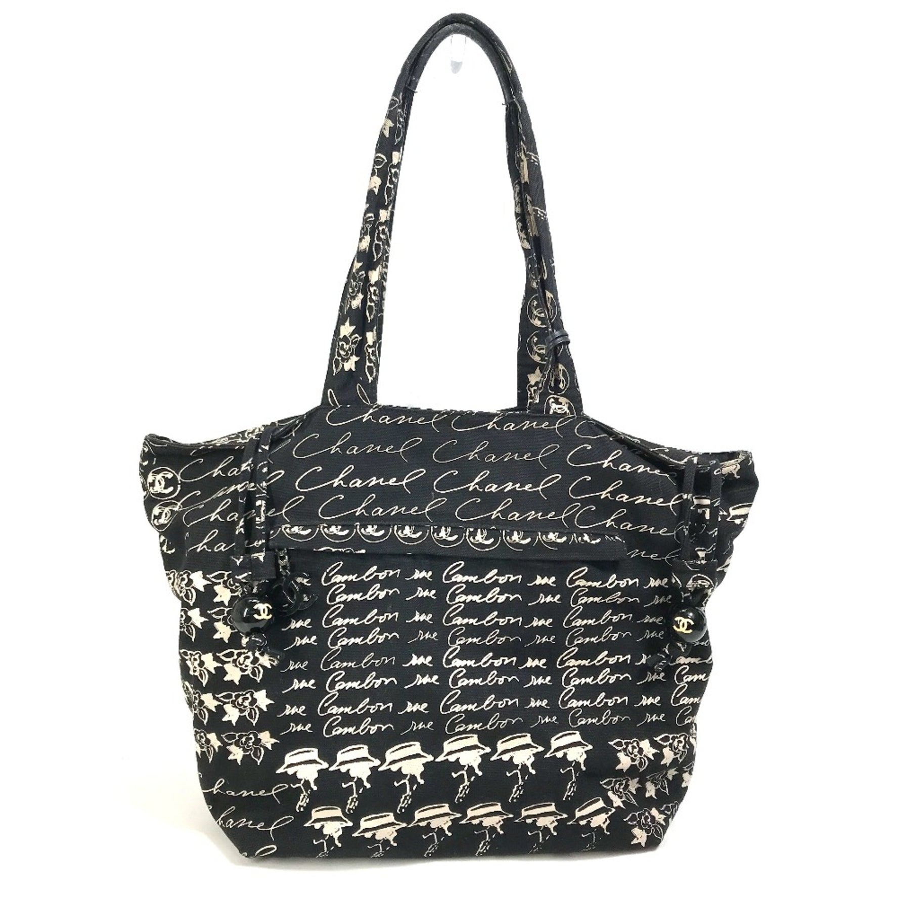 Chanel With mirror charm Drawstring Shoulder Bag Shoulder Bag Tote Bag BeigeBased