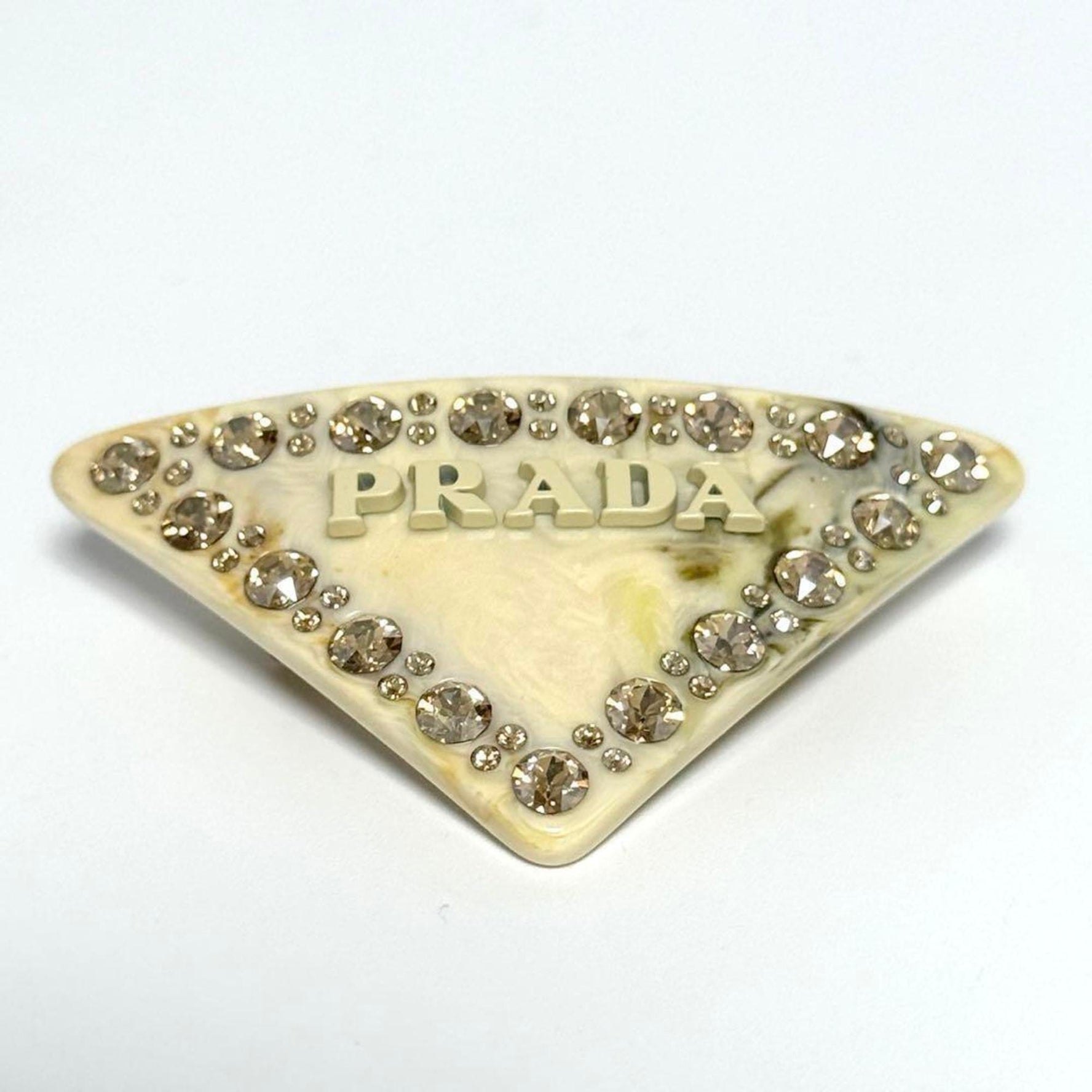 Prada Plexiglass Hair Clip Barrette Hairpin