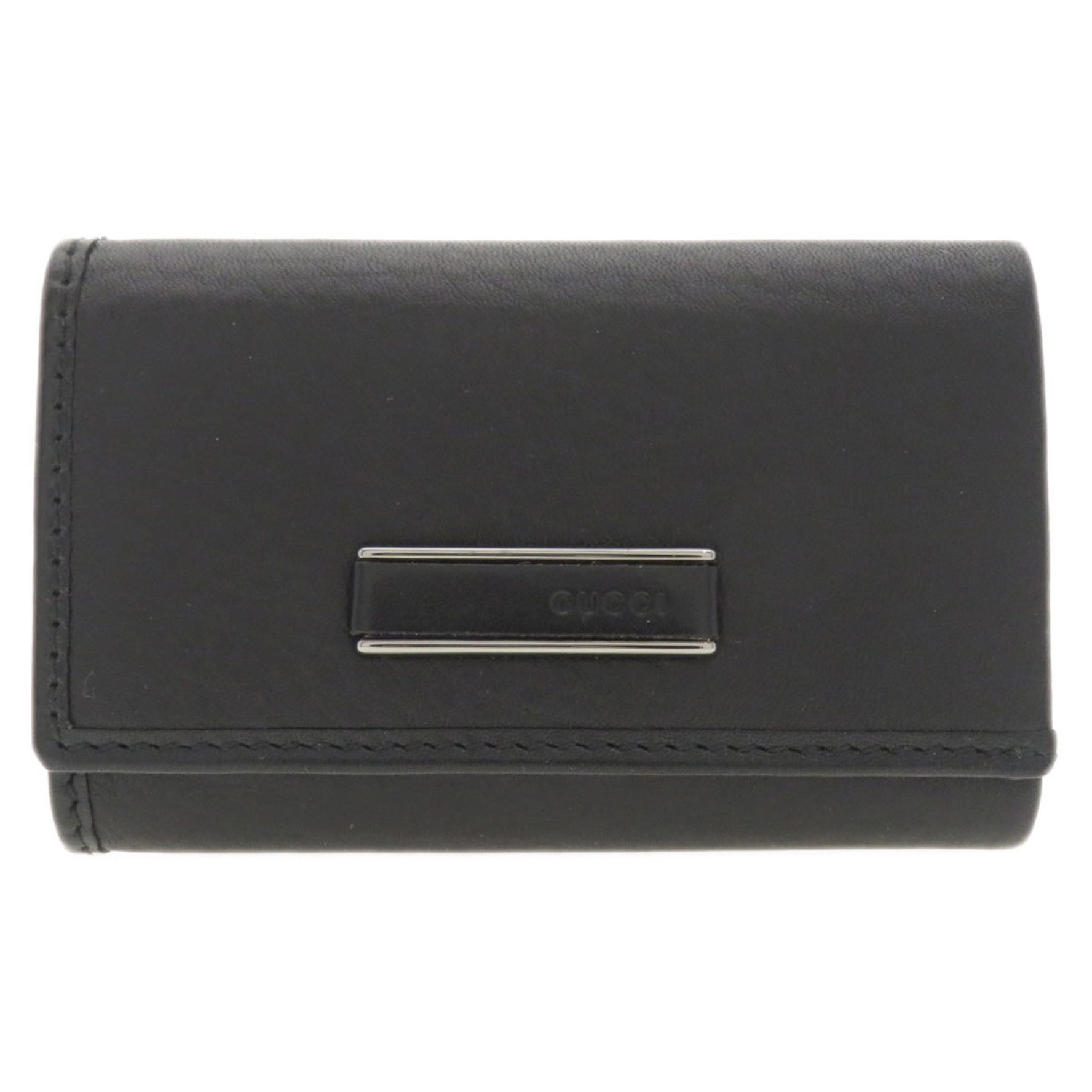 Gucci motif key case in calf leather