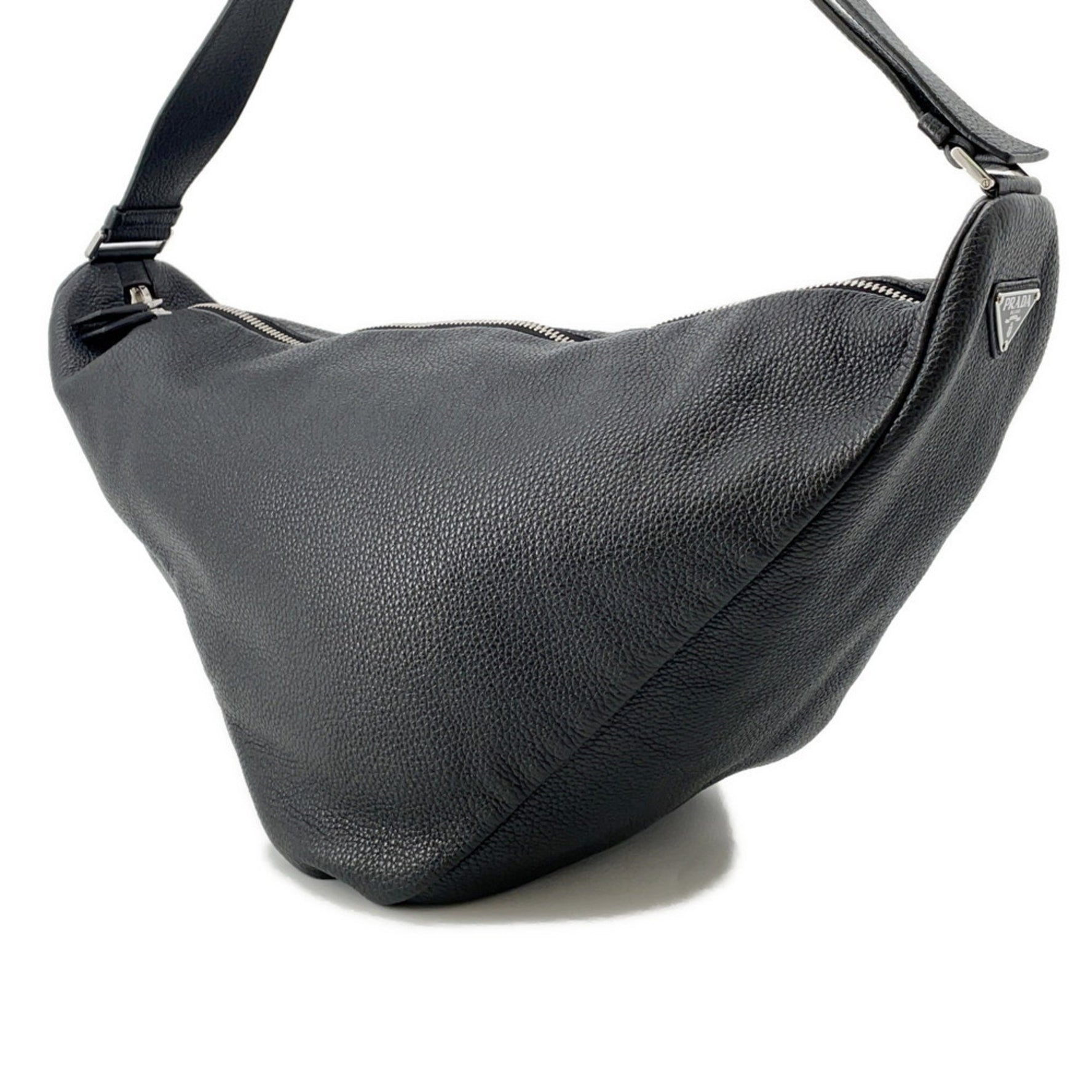 Prada Triangle Shoulder Bag, Leather