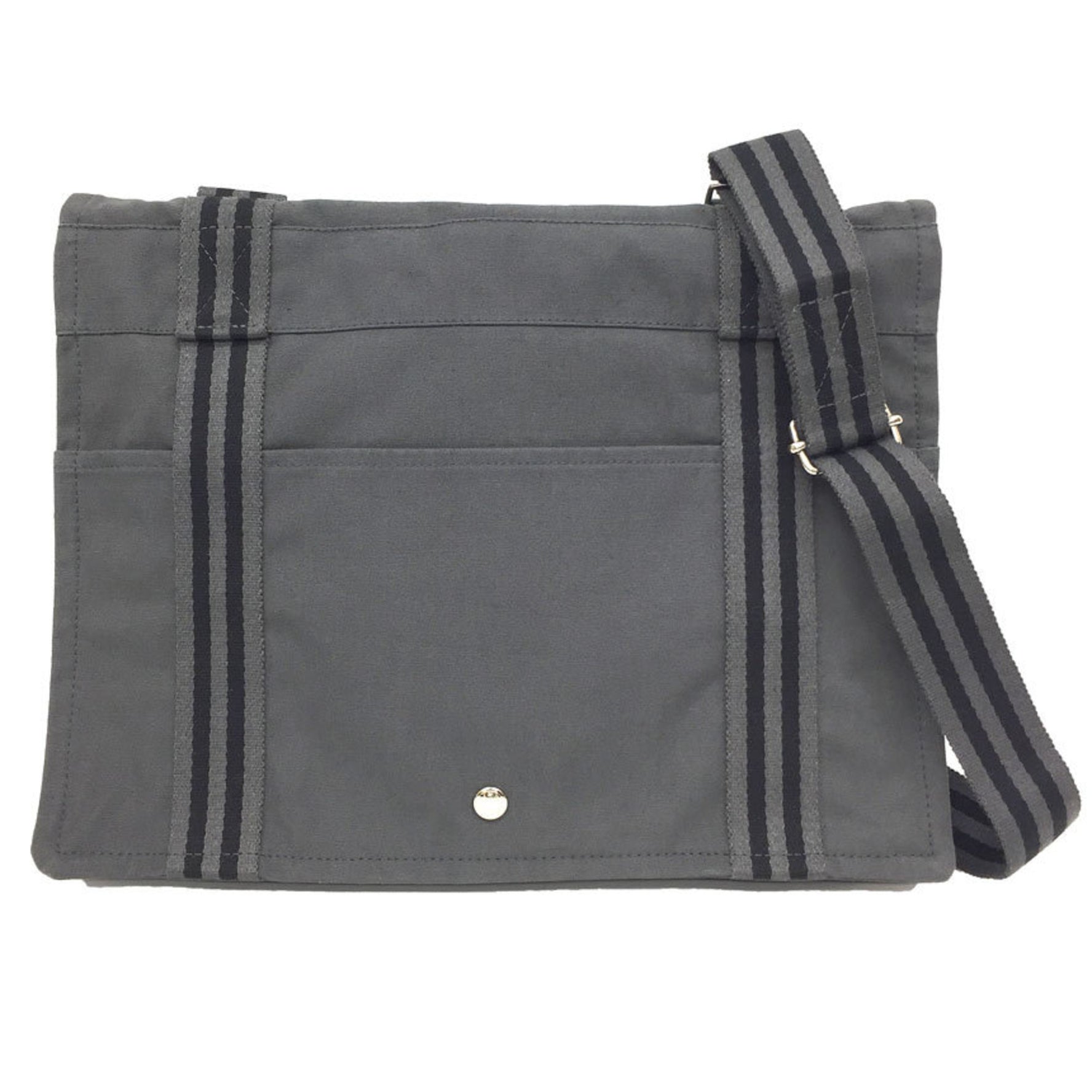 HERMES Foule Toubasas MM Shoulder Bag Canvas