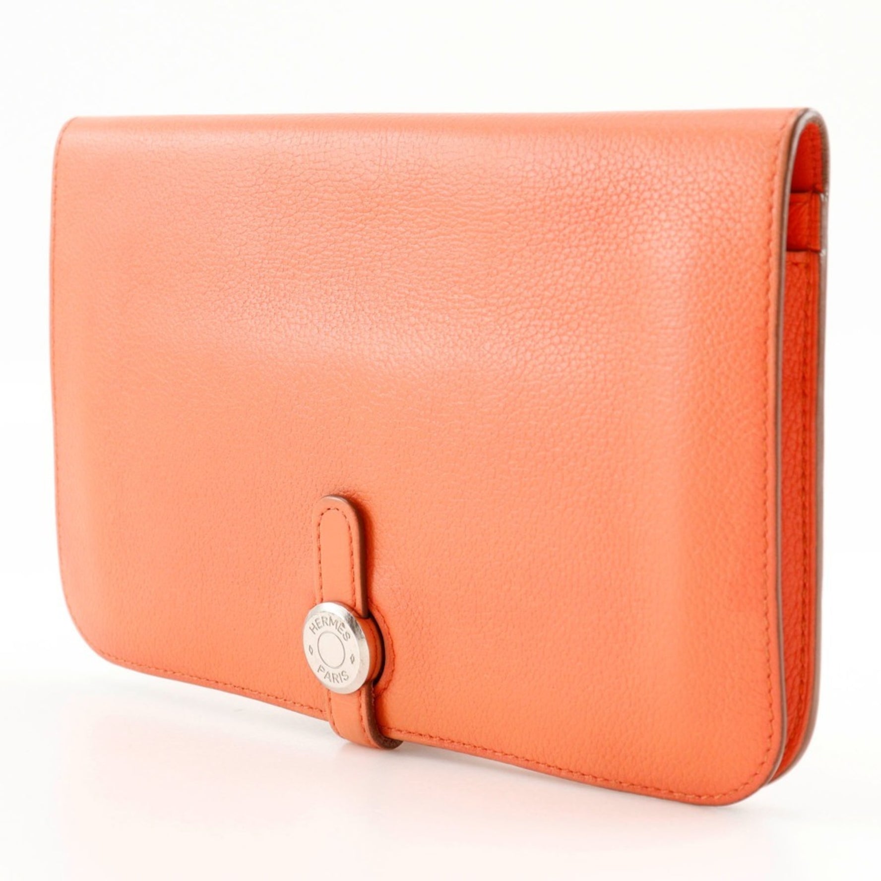 Hermes Dogon GM Long Wallet Chevre 2014 □R Belt Clasp Ladies