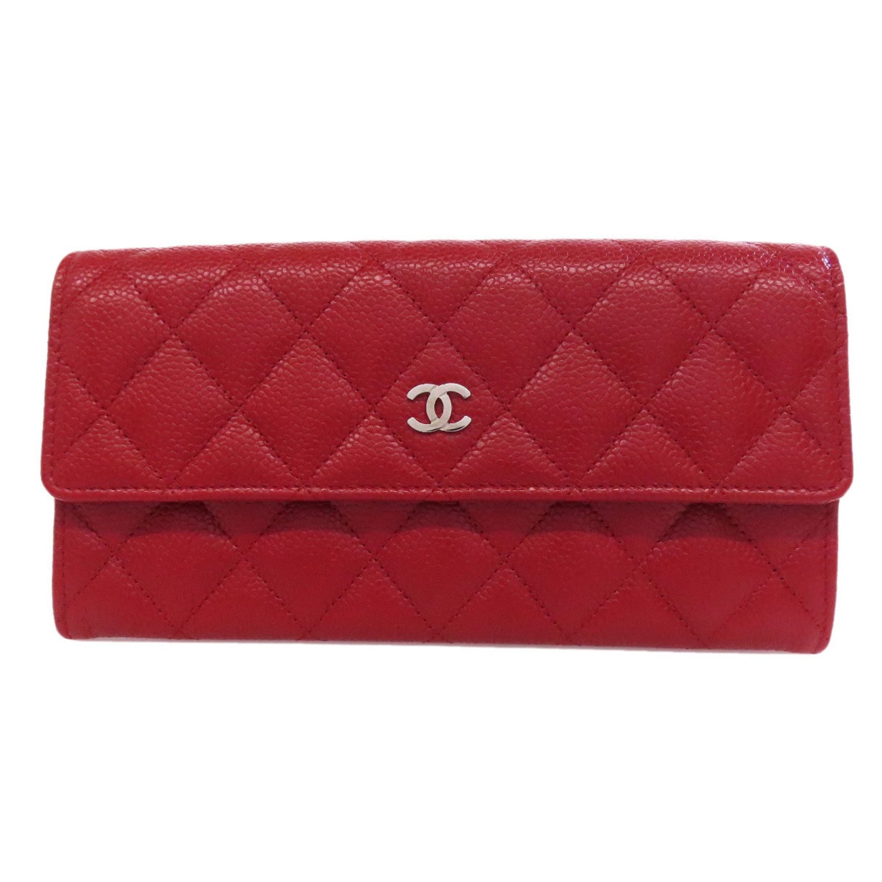 CHANEL Coco Mark Matelasse Long Wallet in Grained Calfskin