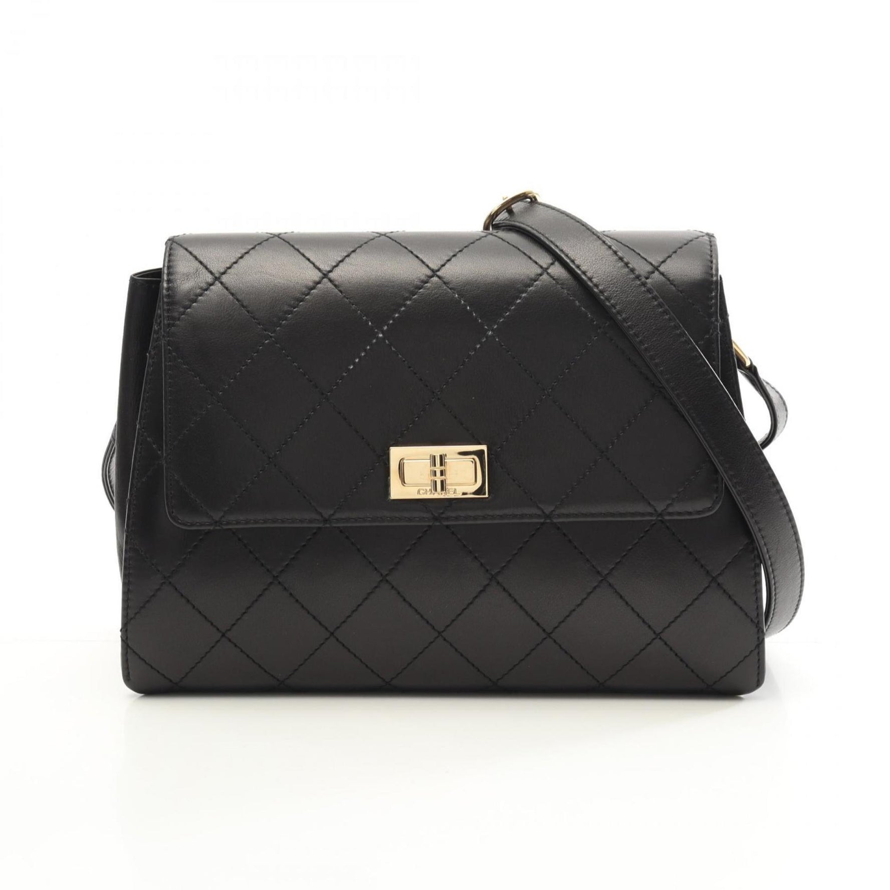 CHANEL 2.55 Matelasse Shoulder Bag Lambskin (Sheepskin)