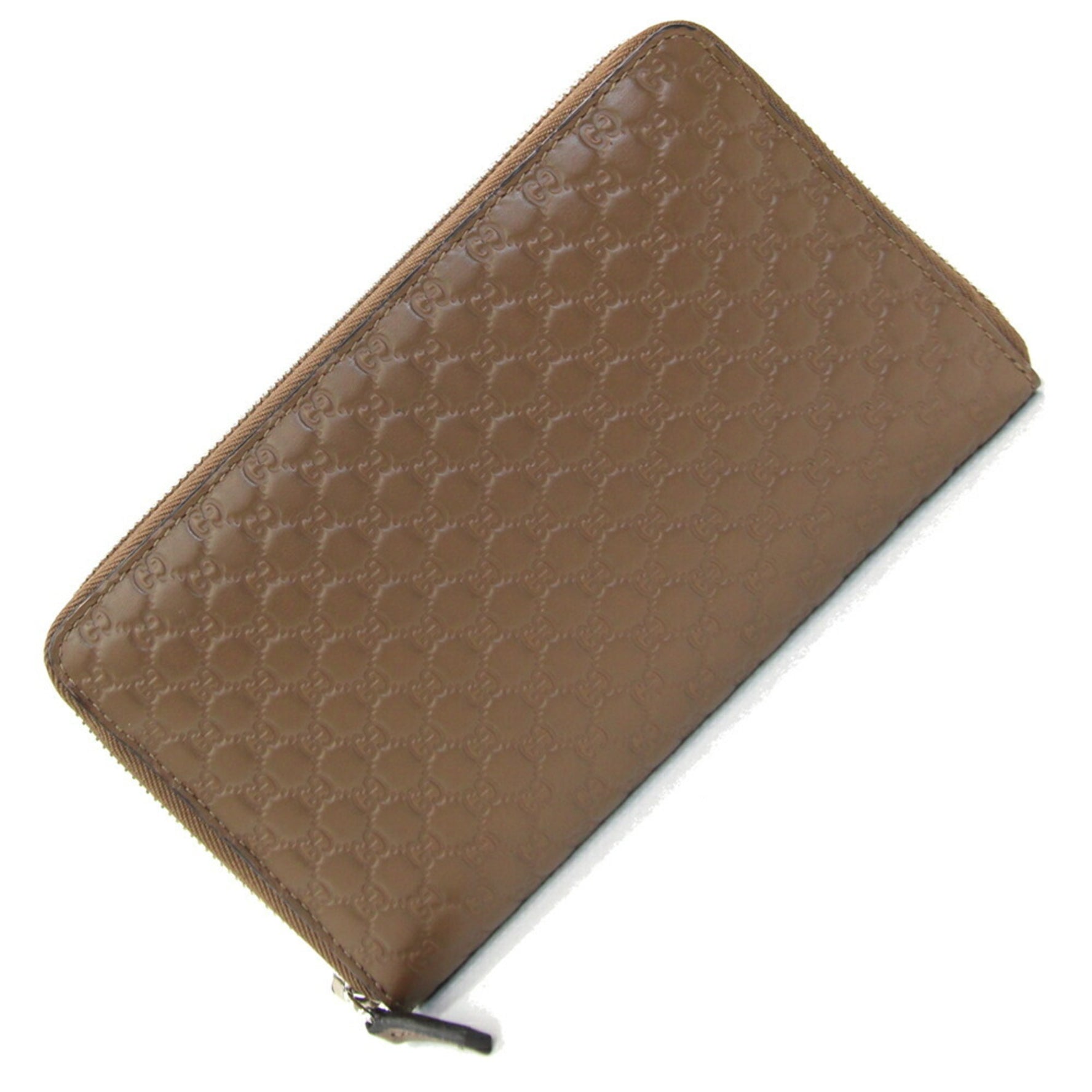 Gucci Round Long Wallet Micro Guccissima Leather GG Men's