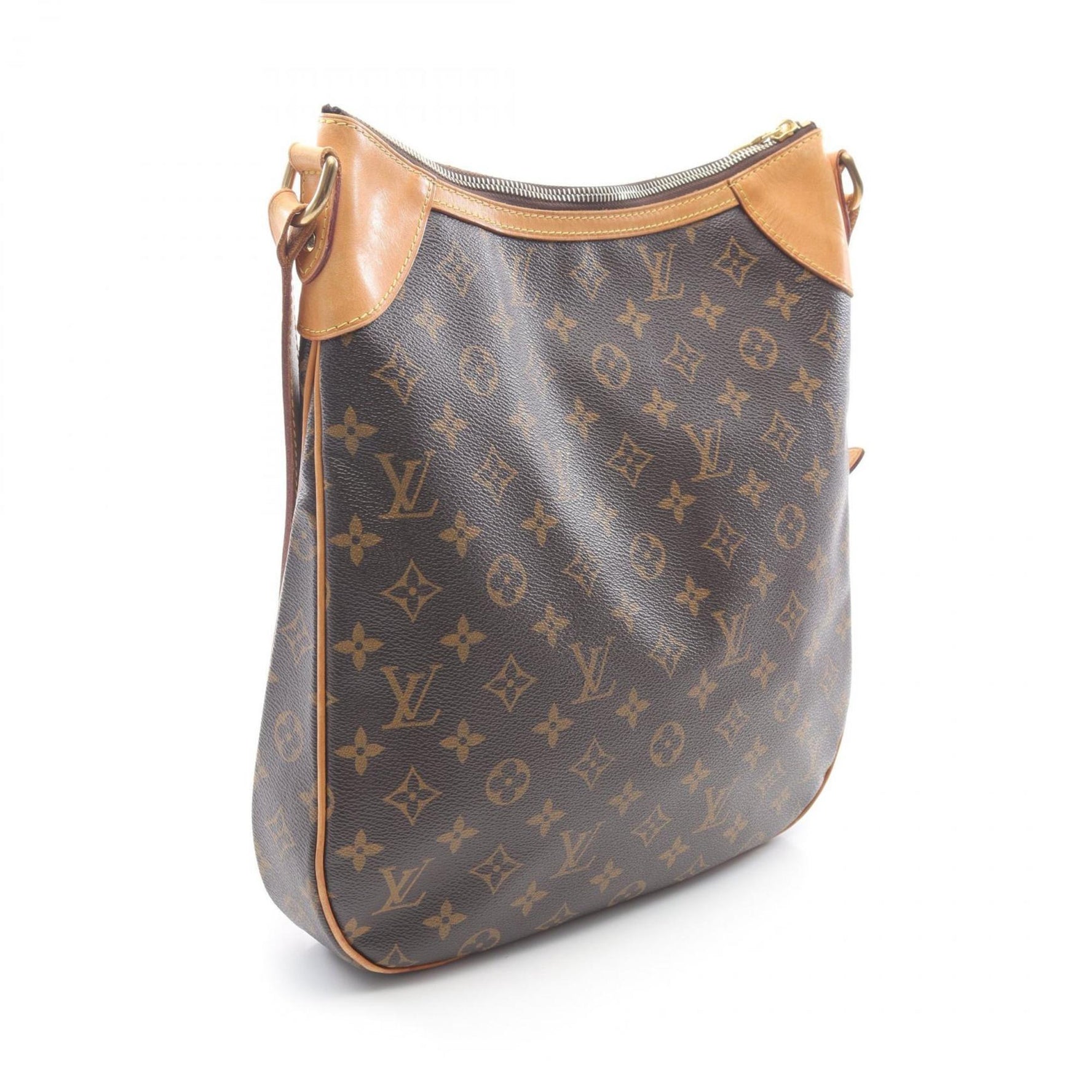 Louis Vuitton Odeon MM Shoulder Bag in Coated Canvas and Leather with Monogram Design