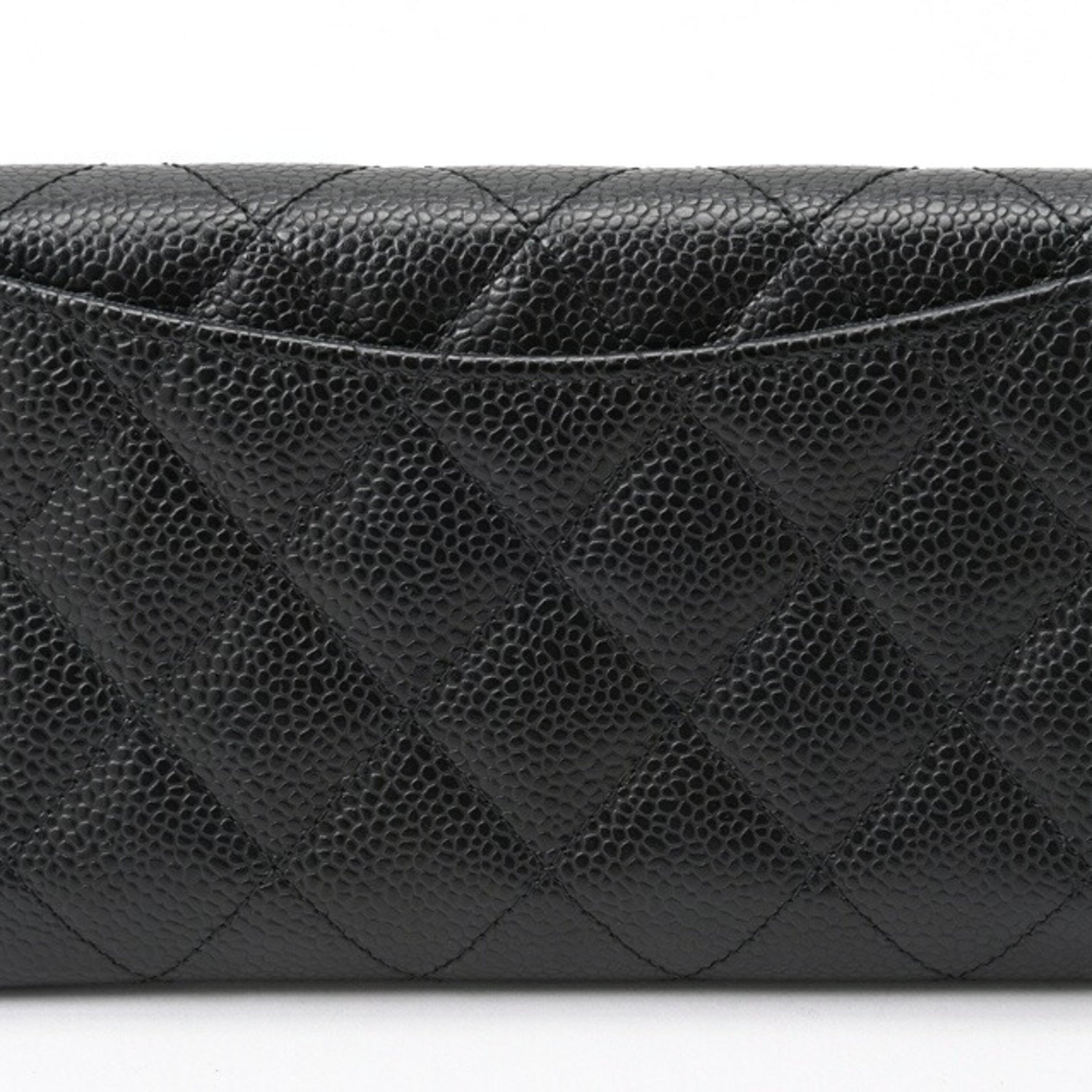 CHANEL Matelasse Medium Flap Wallet Tri-fold Caviar Skin