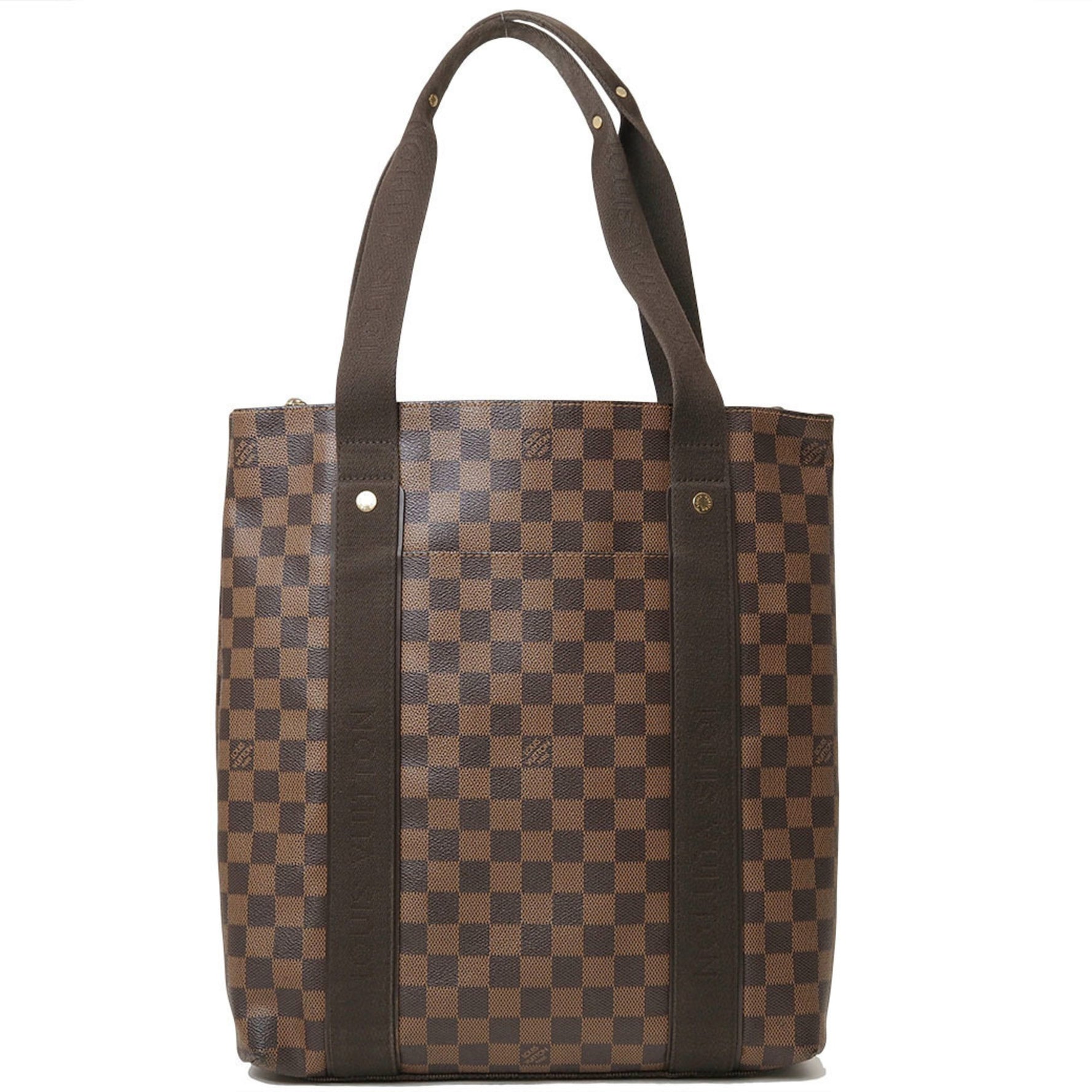 Louis Vuitton Cabas Bobur Tote Bag Damier Ebene Canvas