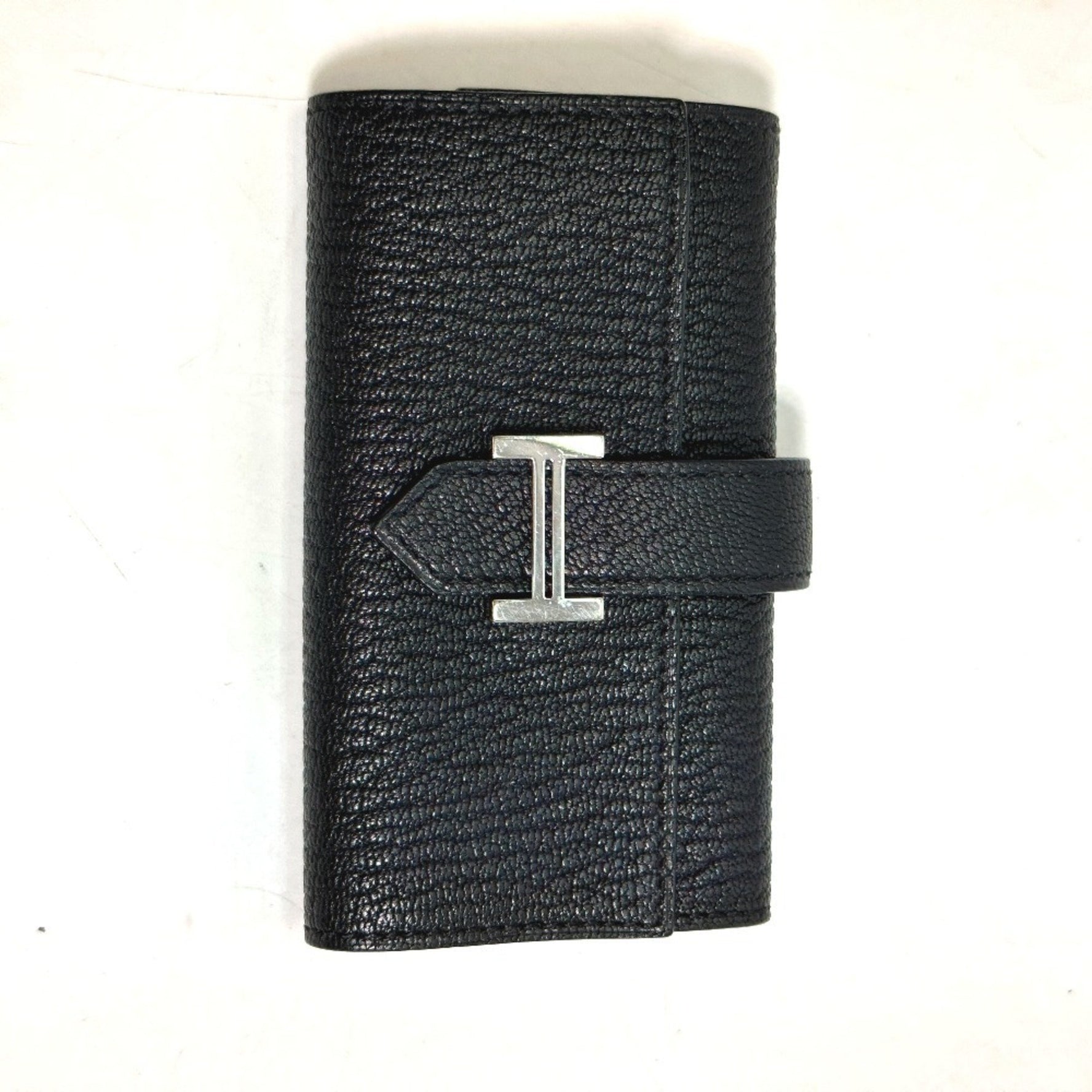 HERMES Bearn key case with H hardware, Chevre Mysore