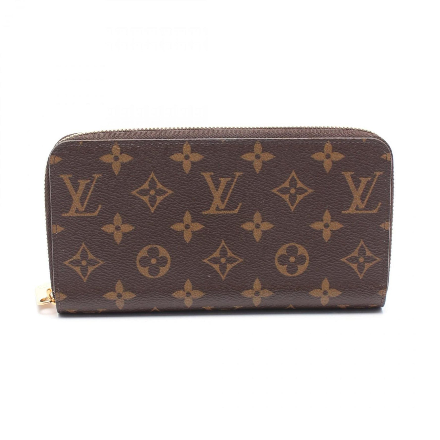 Louis Vuitton Zippy Wallet Monogram Round Long Coated Canvas Men's