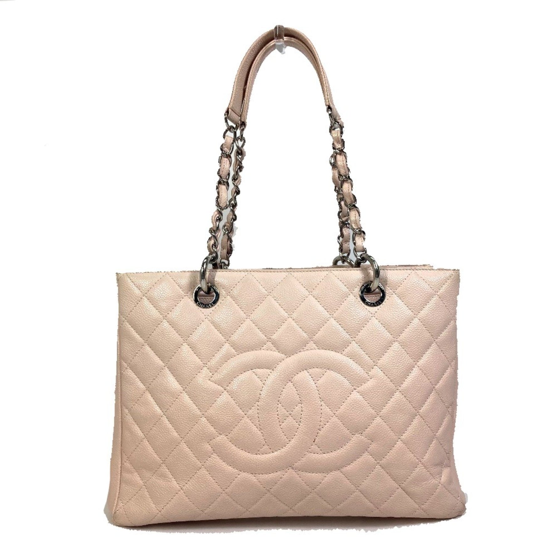 Chanel CC Mark Bag Chain GST Shoulder Bag Tote Bag SilverHardware