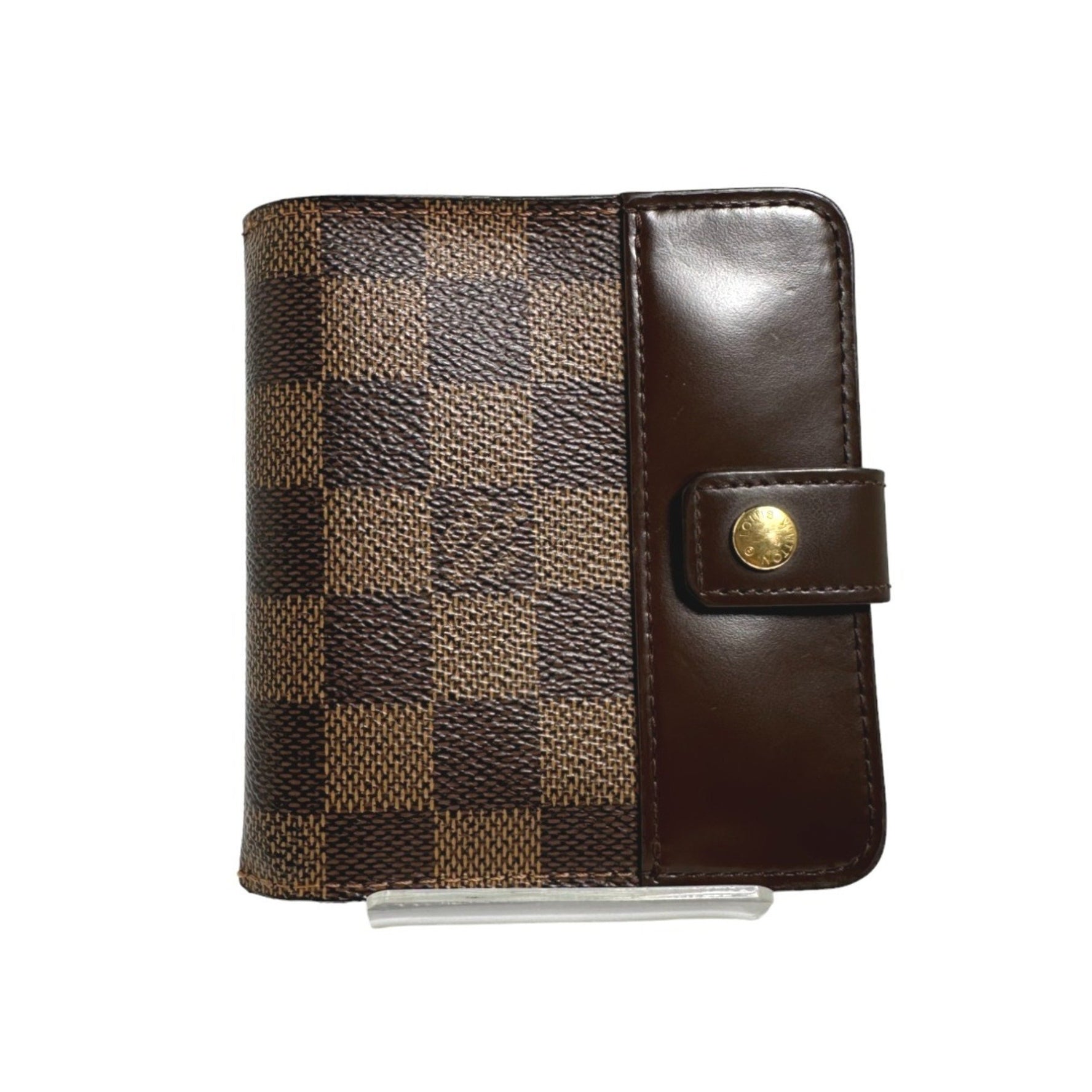 Louis Vuitton Card Pocket Zipper Wallet Damier Compact Zip Bifold