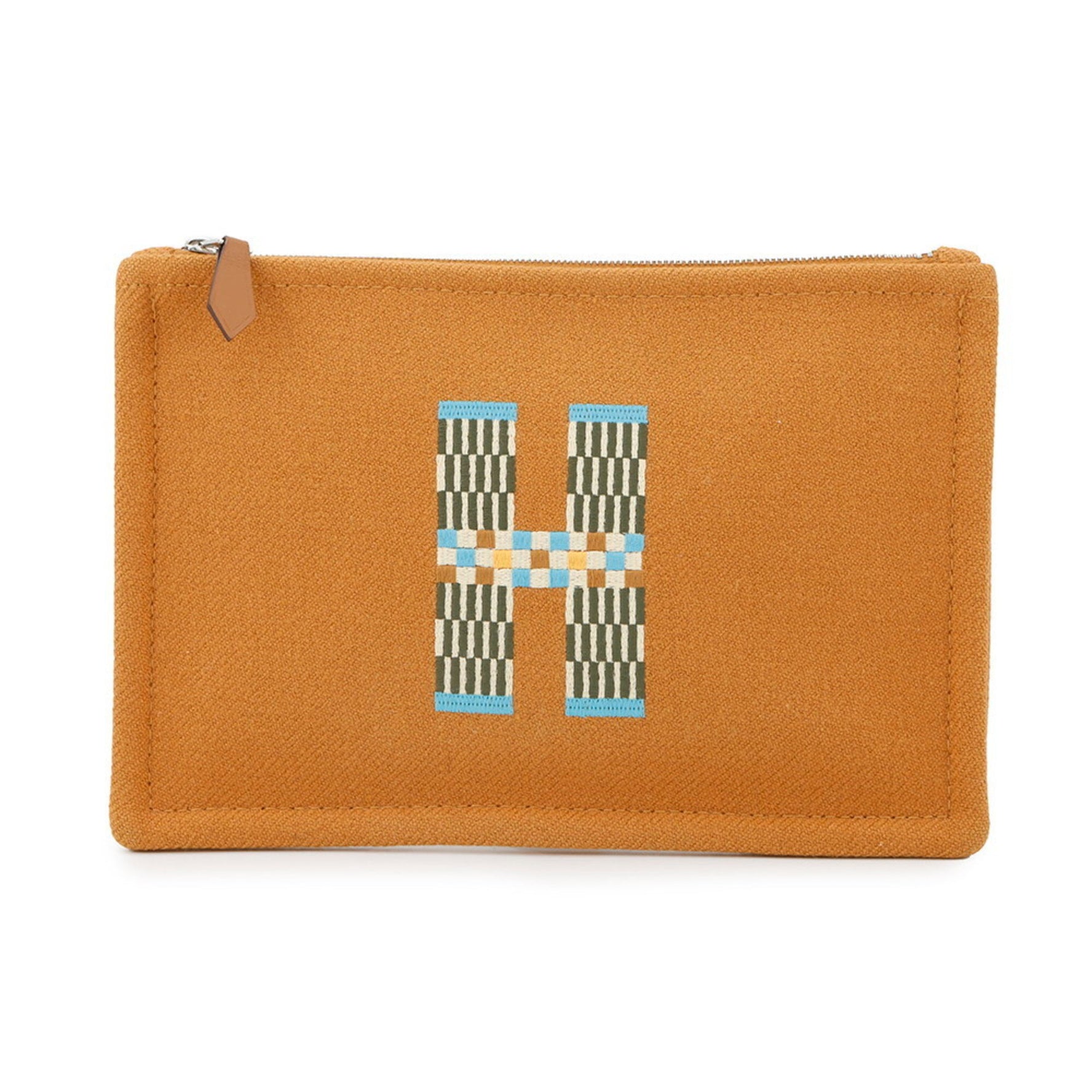 Hermès H Natte Flat Pouch PM Wool HERMES
