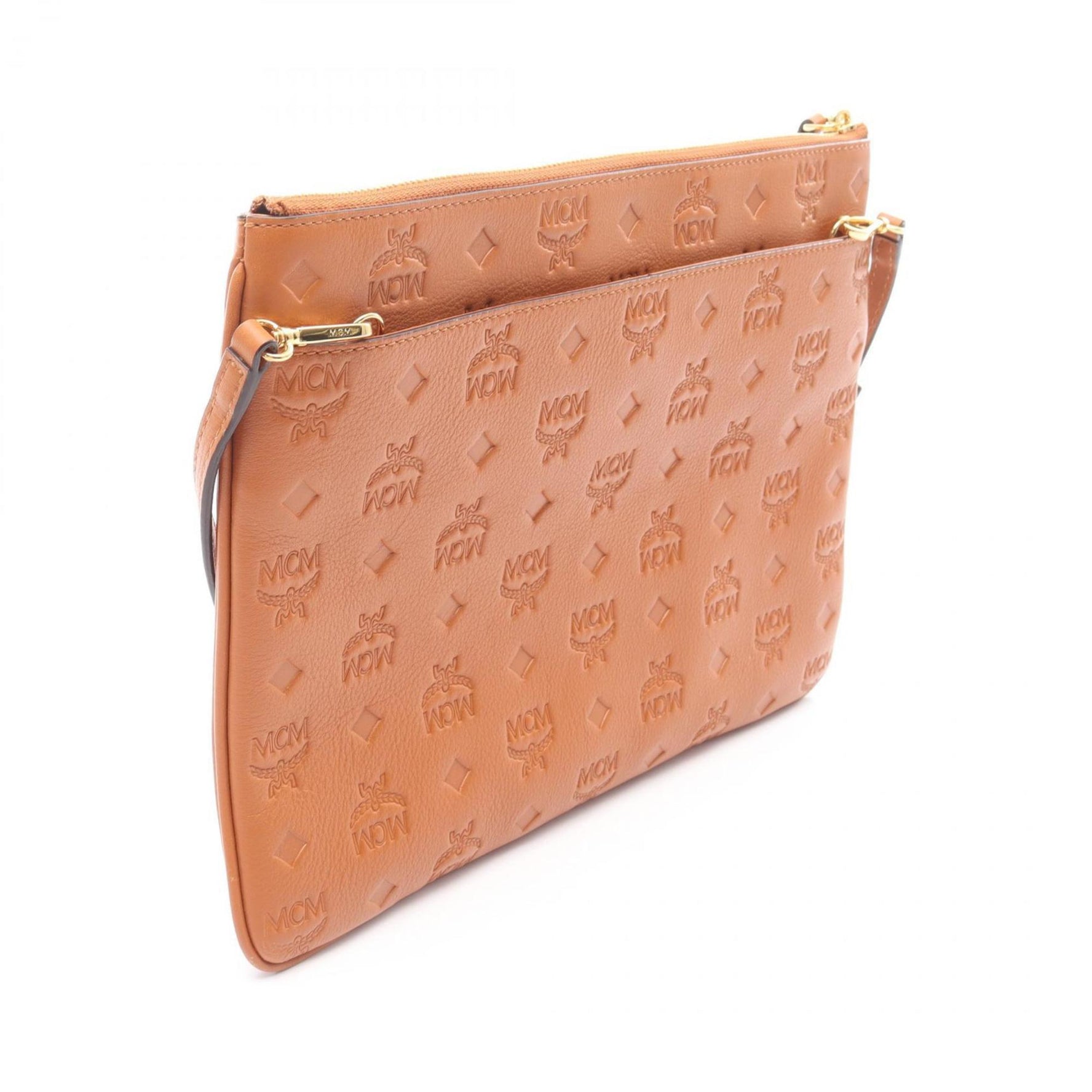 MCM Visetos Shoulder Bag, Leather