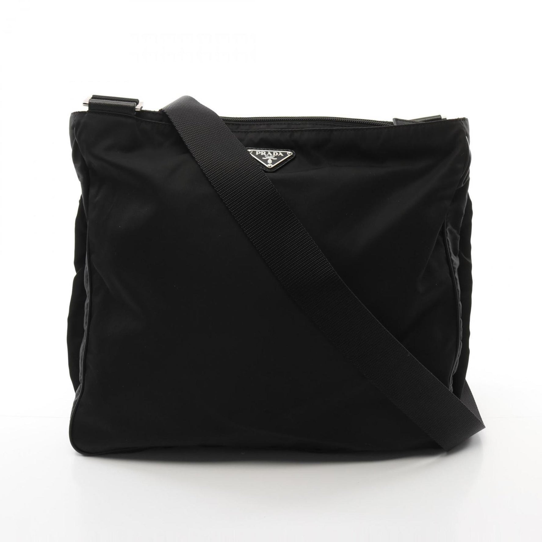 PRADA Shoulder Bag Nylon Saffiano Leather
