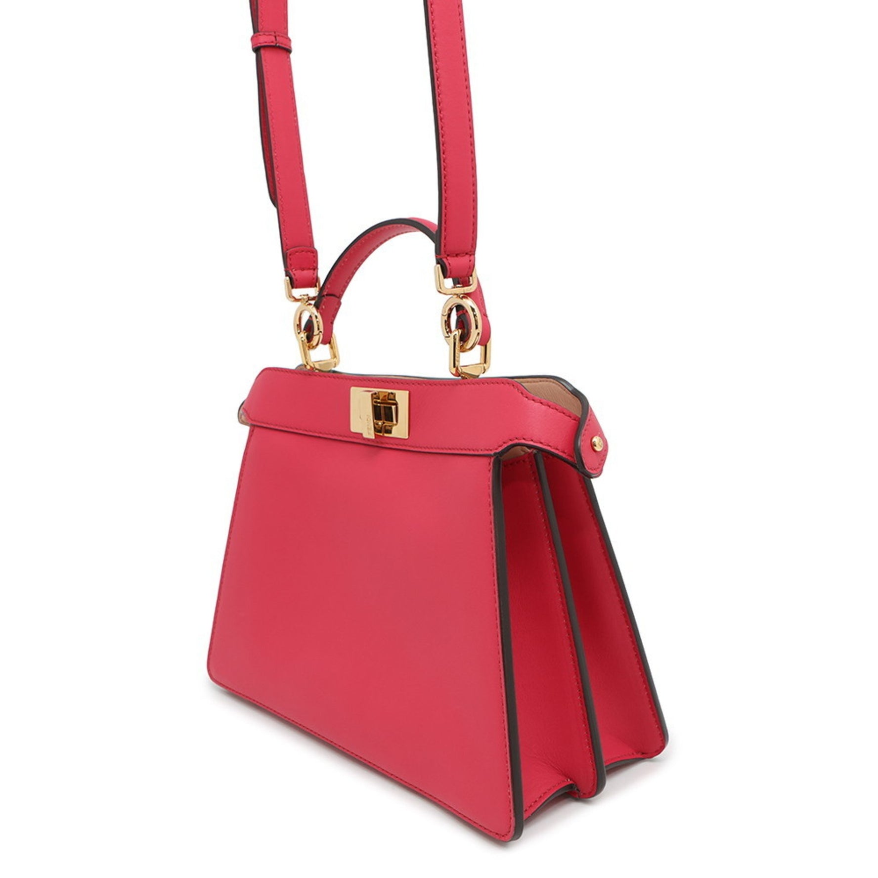 Fendi Peekaboo I See You Small Leather Handbag Shoulder Bag