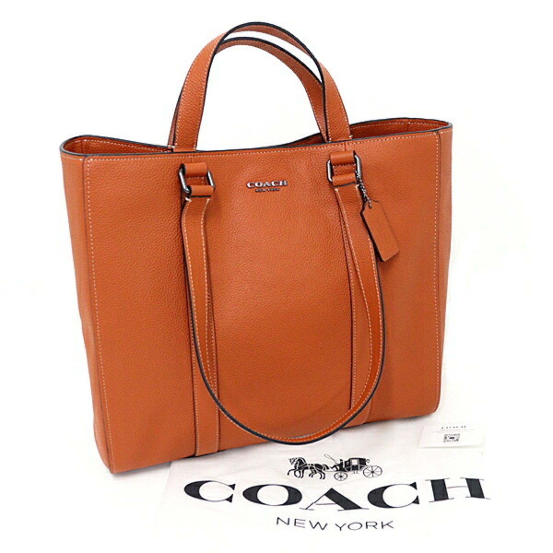Coach Hudson Double Handle Tote Shoulder Bag Leather Outlet