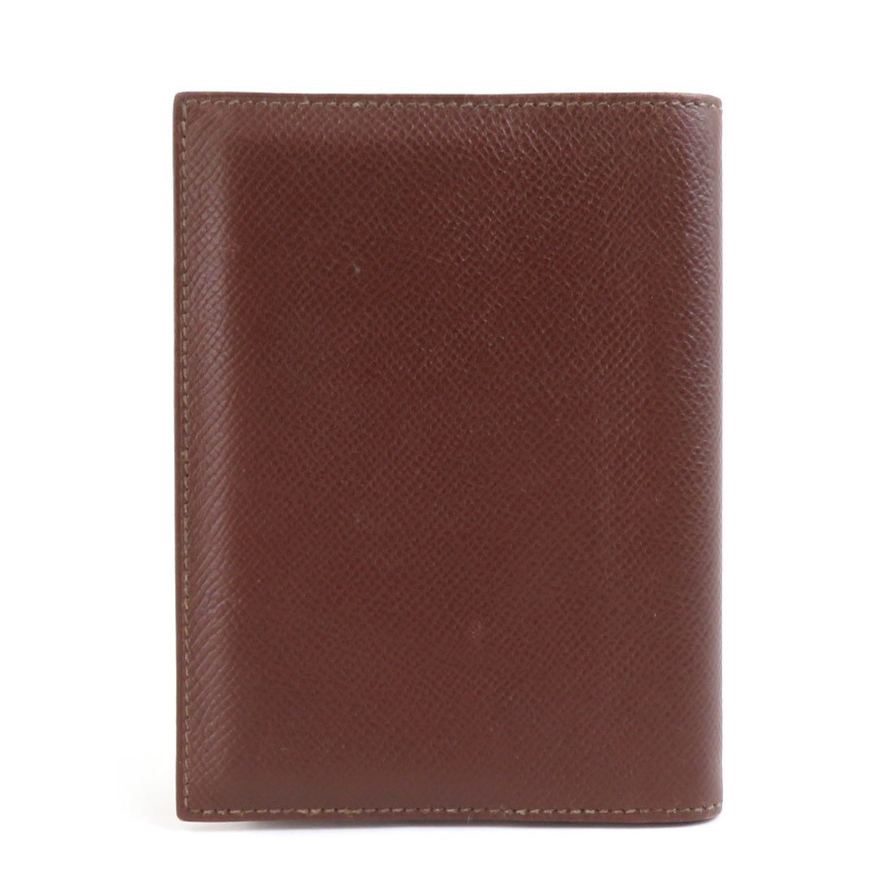 Hermes Notebook Cover Leather Dark Brown Men's