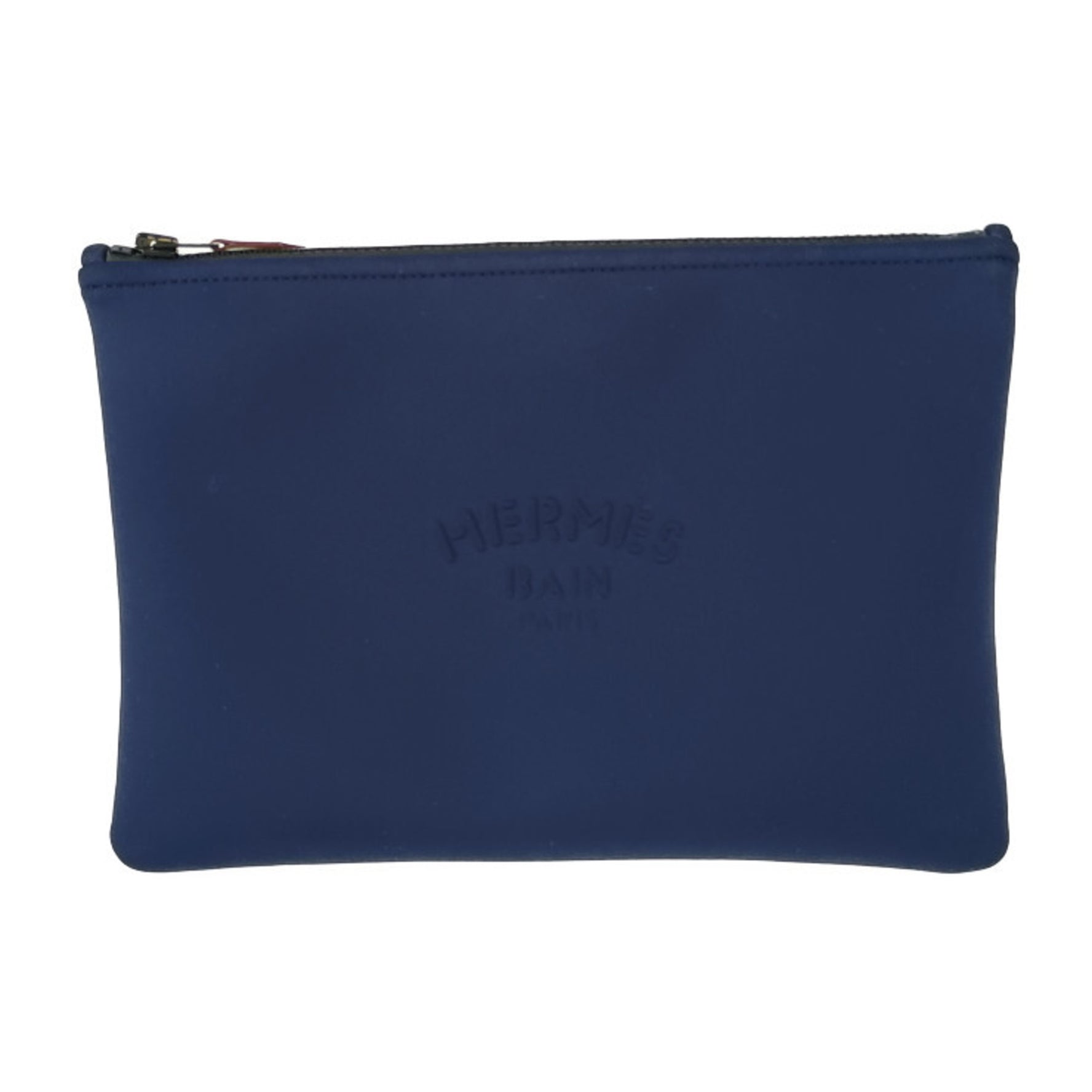 HERMES Truss Flat MM Neoban Pouch 01 Polyamide Elastane Clutch Bag Second