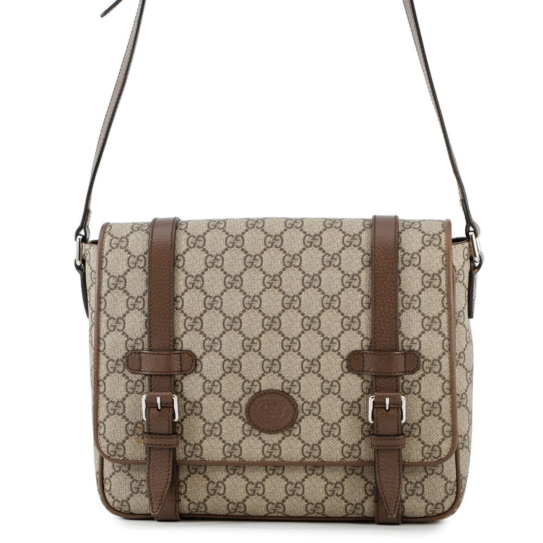 Gucci GG Supreme Leather Shoulder Bag