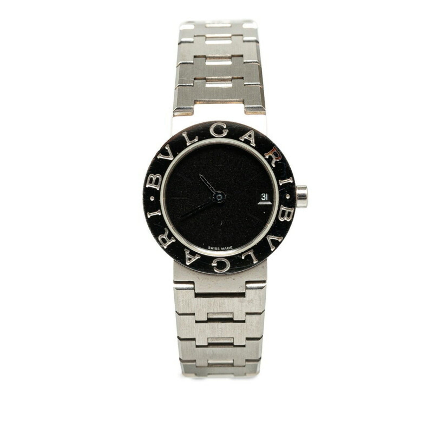 BVLGARI Watch Quartz Black Dial Stainless Steel